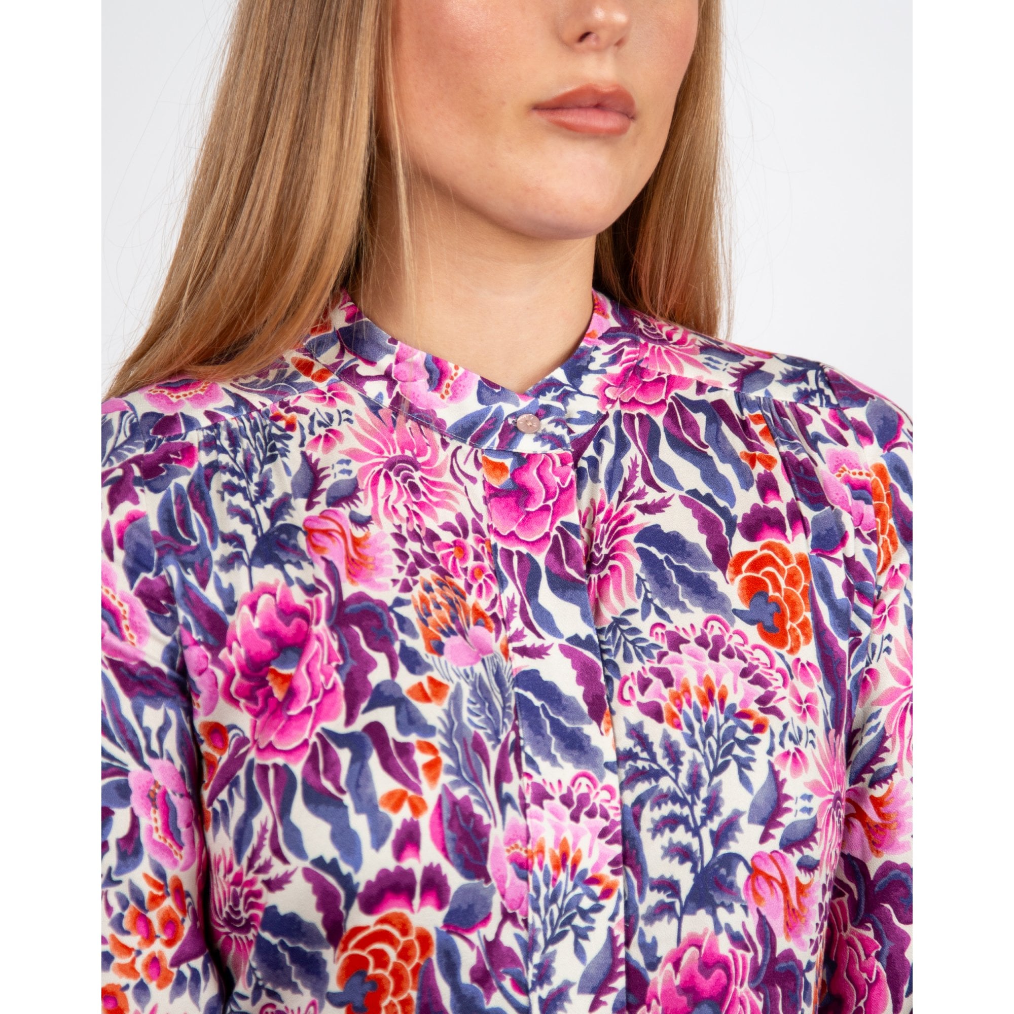 Dea Kudibal Marladea EV Floral Print Crepe Maxi Dress Tehuana Villea