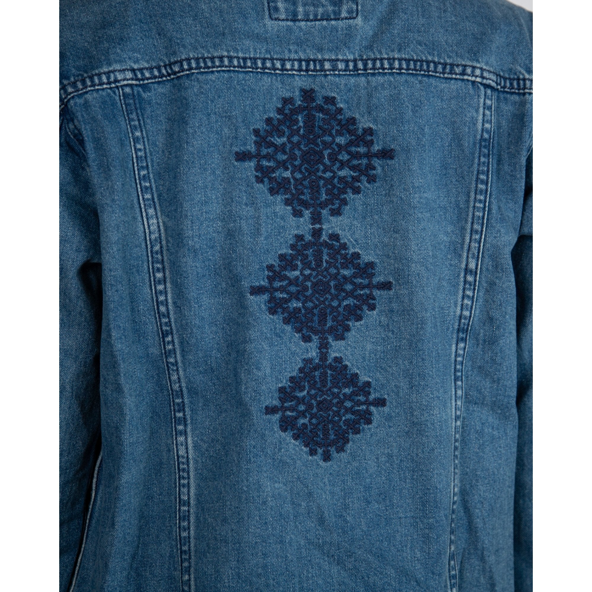 Hatley Embroidered Back Denim Jacket Denim Blue