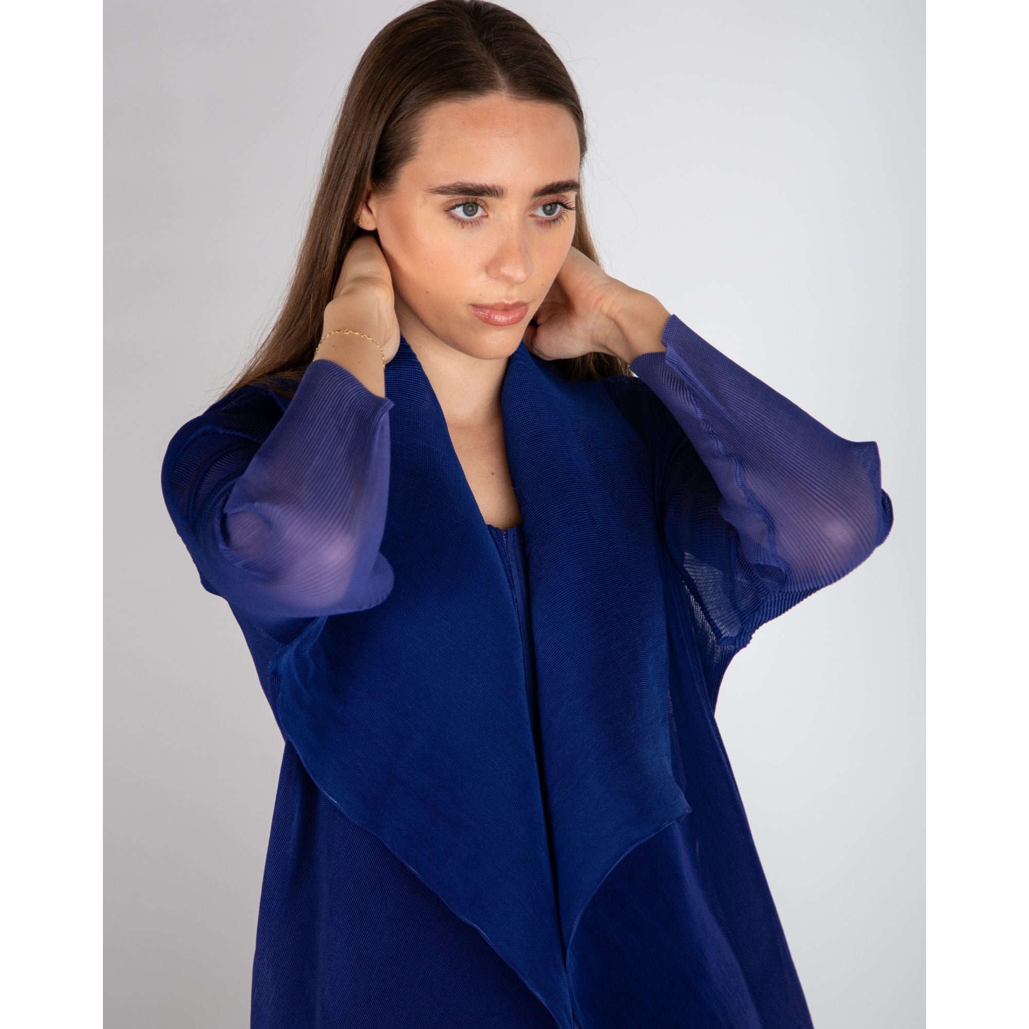 Alquema Collare Crinkle Mesh Ombre Waterfall Jacket Blue/purple