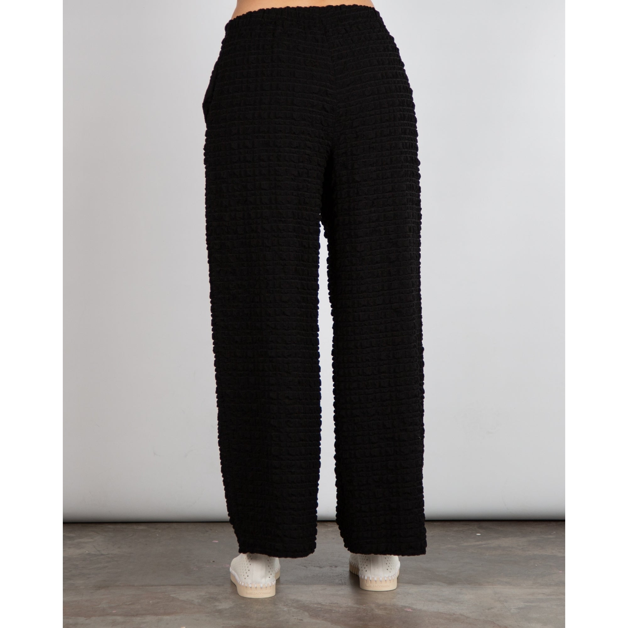 Joseph Ribkoff Waffle Cropped Trouser Black