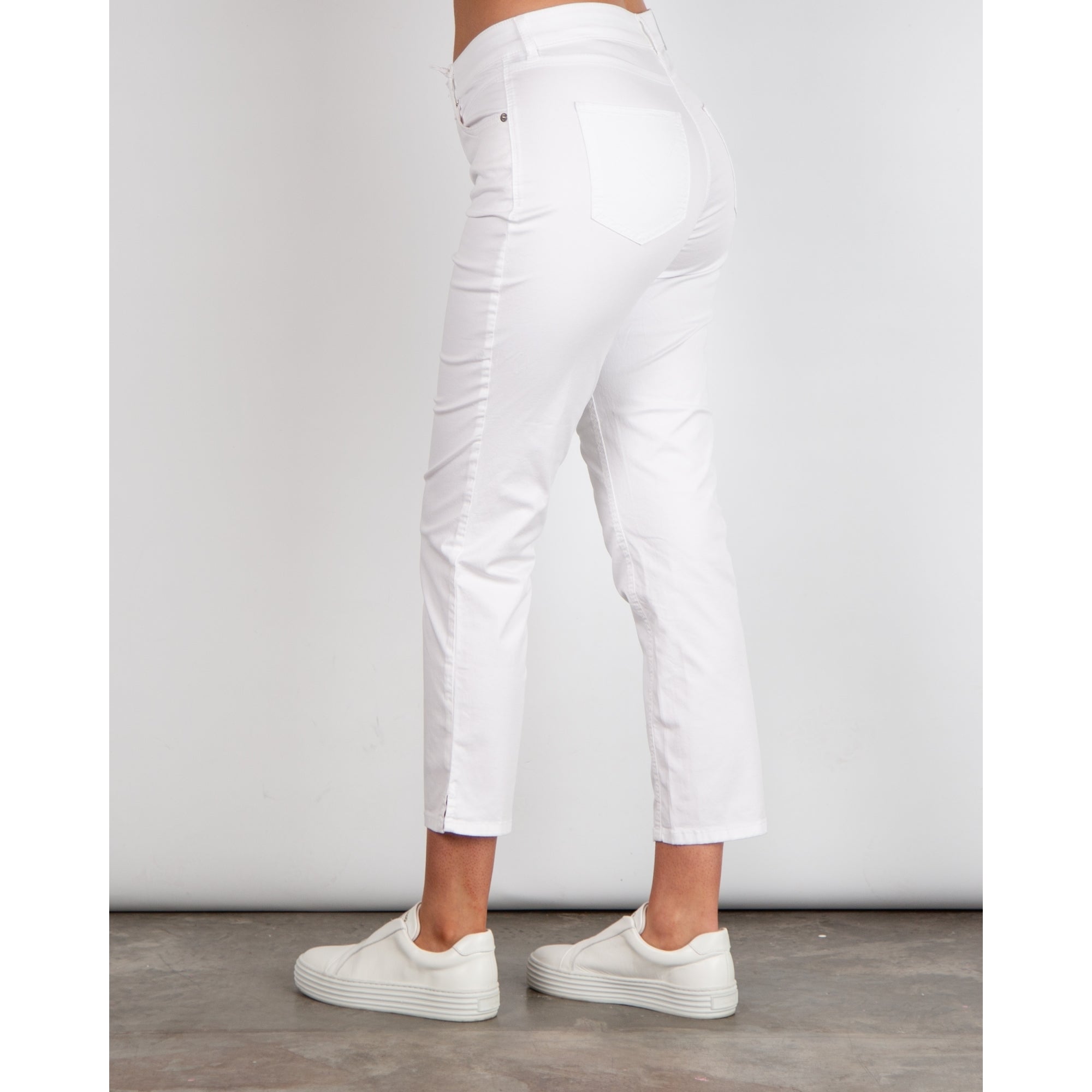 Mac Melanie Curvy Figure Denim Jean White 010 27L
