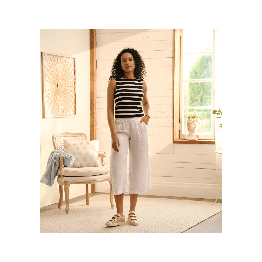 Hatley Everyday Sleeveless Stripe Tank Top Caviar Stripes