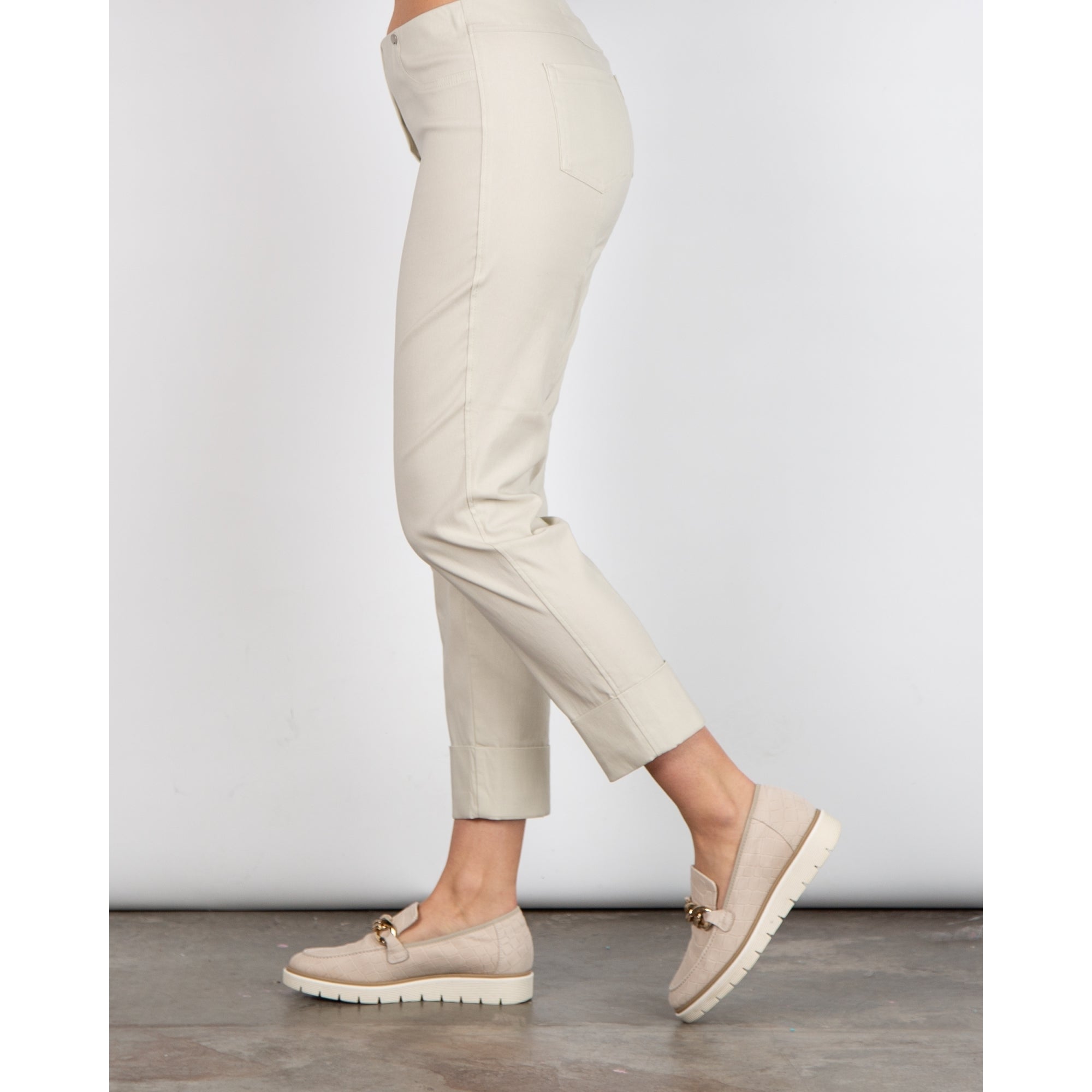 Robell Bella 09 With Turn Up Pull On Pant Stone 11