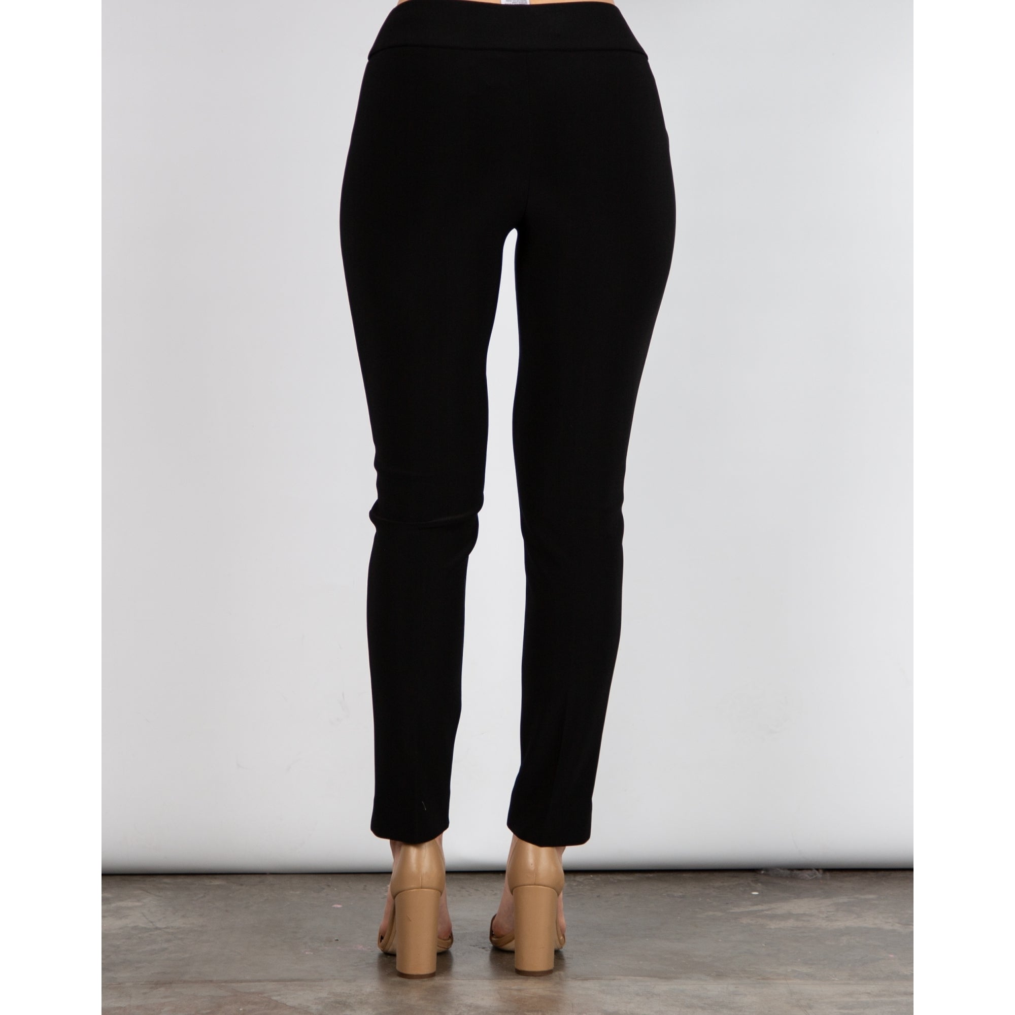 Joseph Ribkoff Slim Leg Pull On Trouser With Ankle Split Black