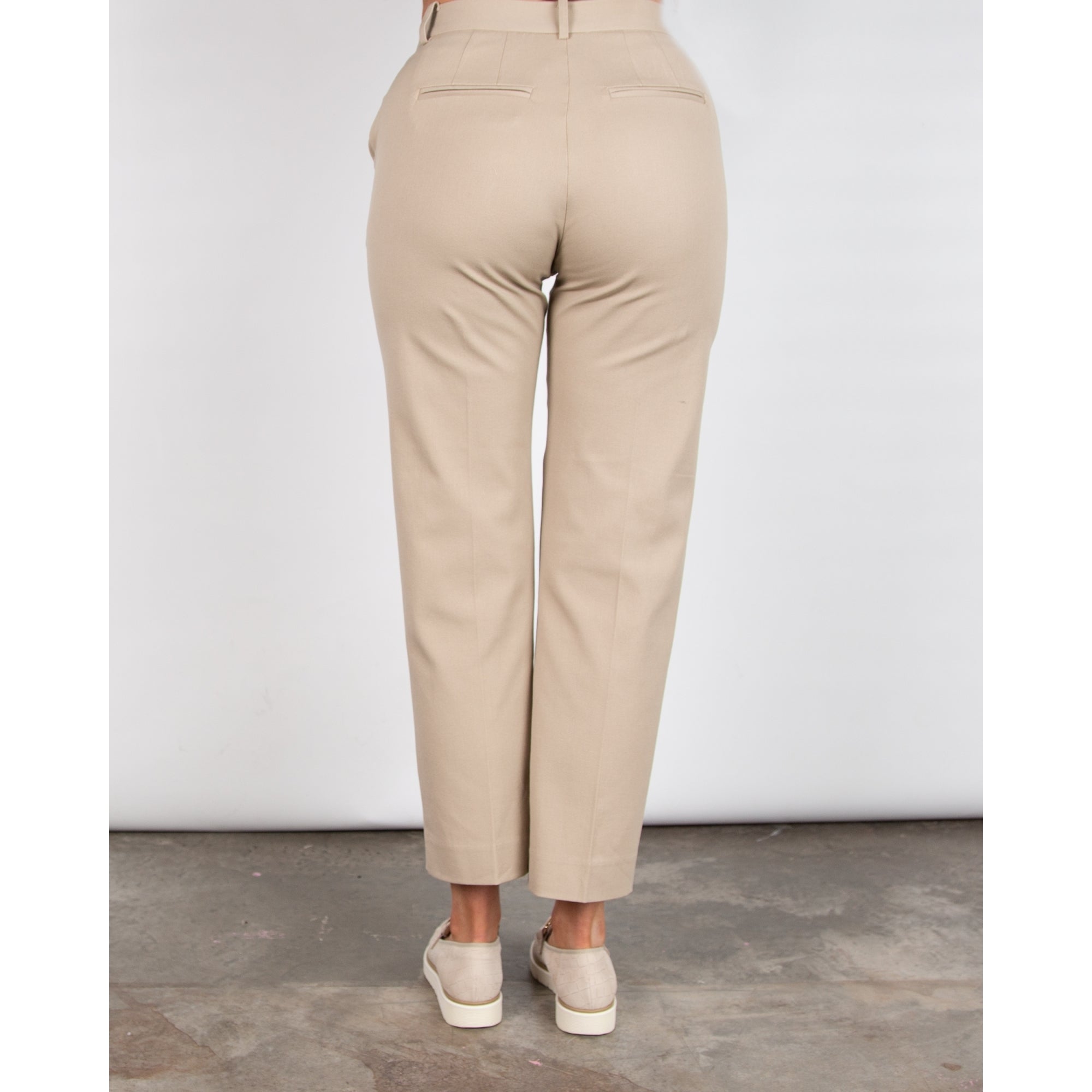 Masai Patia Cotton Stretch Tailored Trouser Beige