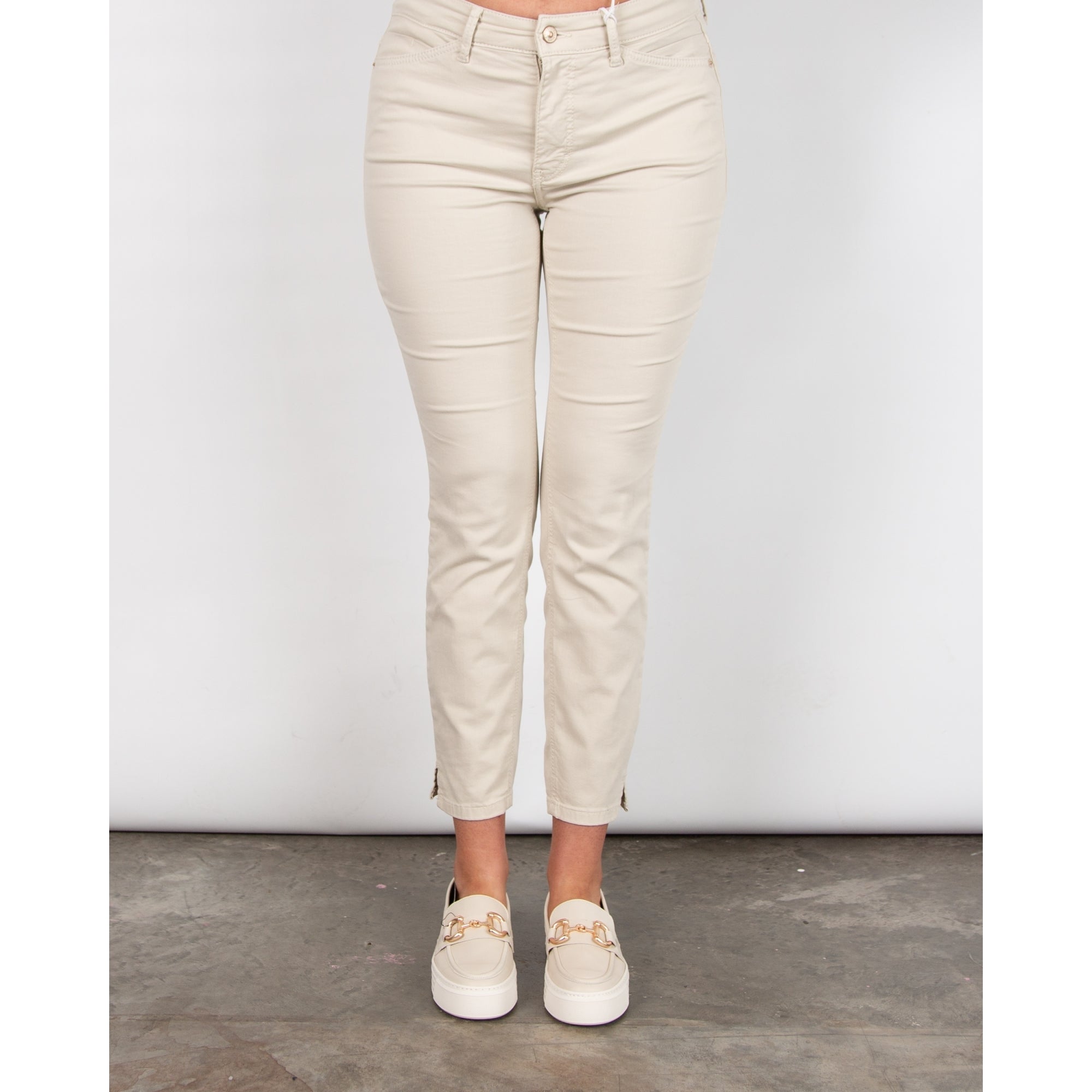 Mac Super Soft Slim Jean With Mini Ankle Split Stone 022r 28L
