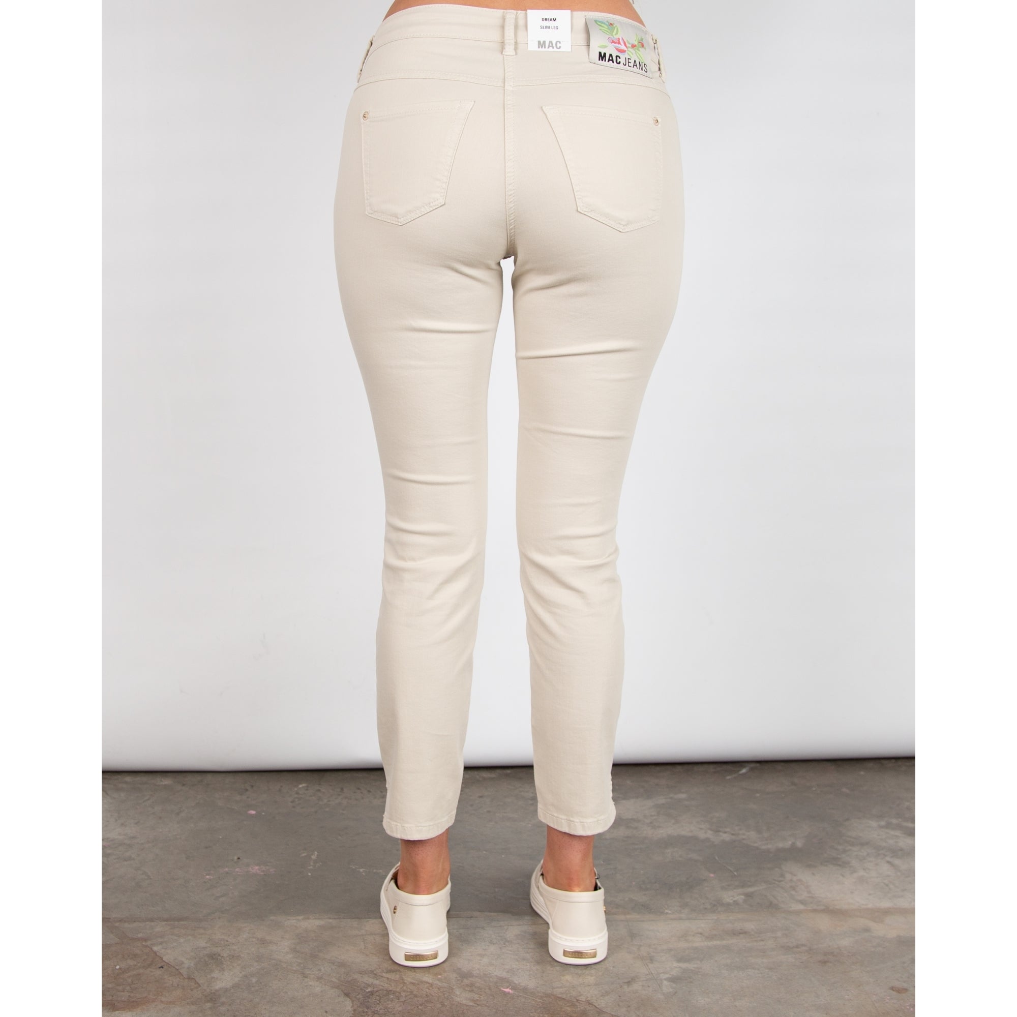 Mac Super Soft Slim Jean With Mini Ankle Split Stone 022r 28L