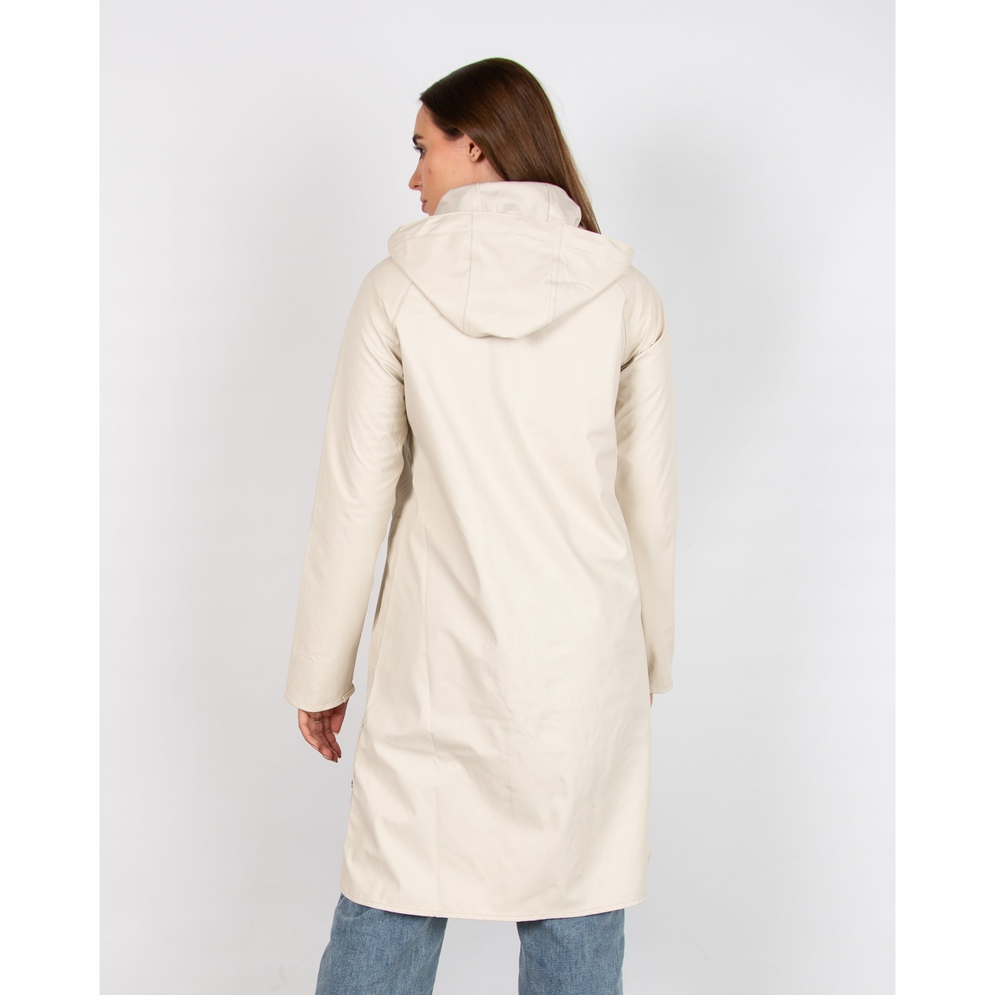 Ilse Jacobsen Rain71 Rain Coat With Belted Detachable Hood Cream 121