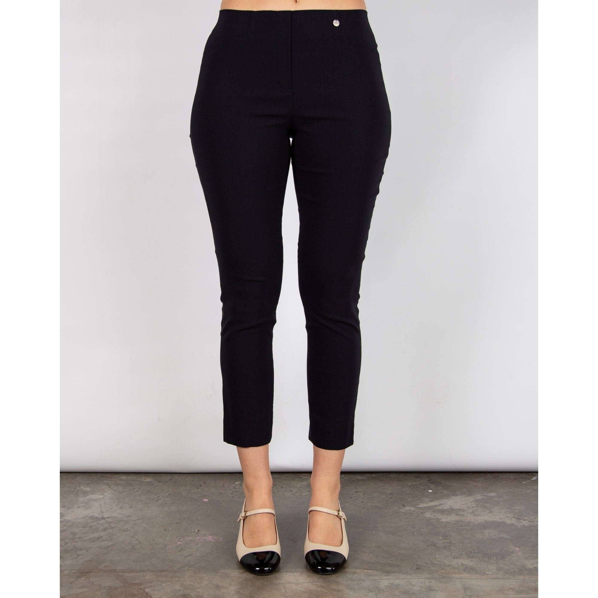 Robell Rose 09 68Cm Leg 7/8Th Pant Narrow Fit Navy