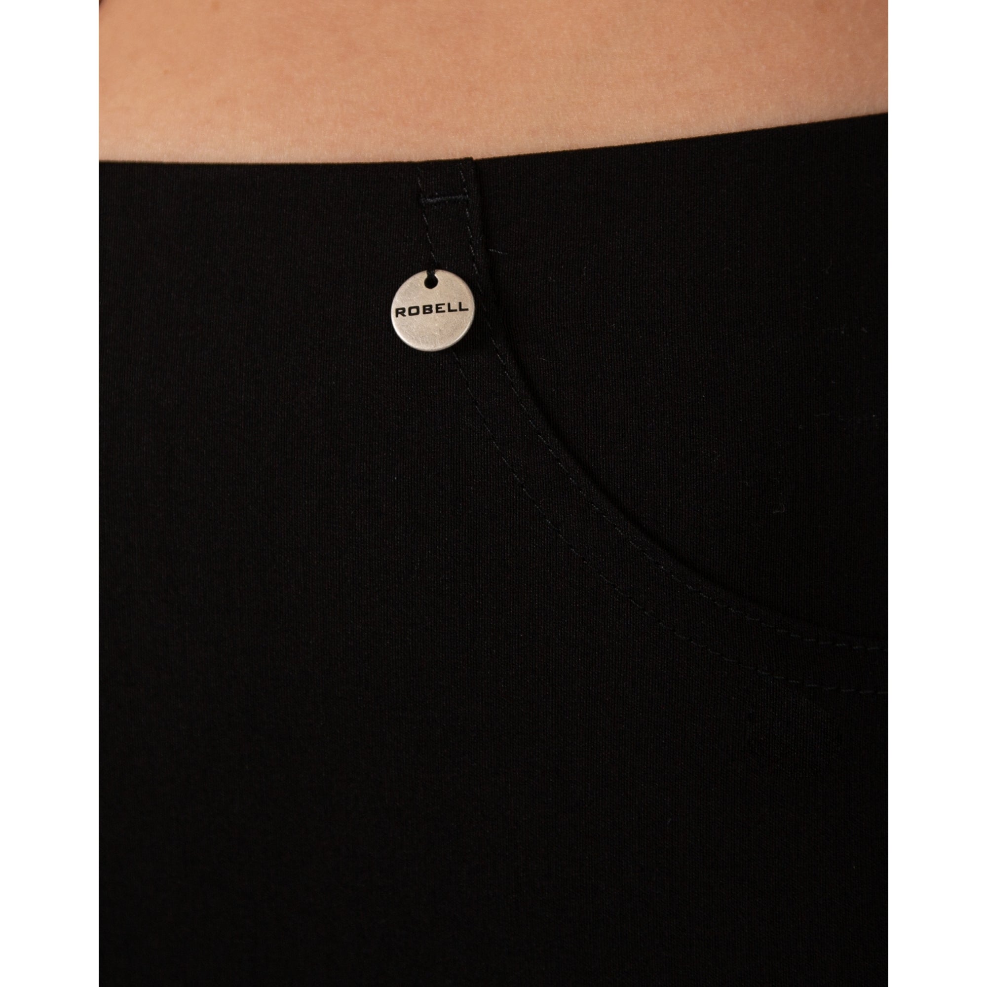 Robell Bella 09 Turn Up Pull On Pant Black