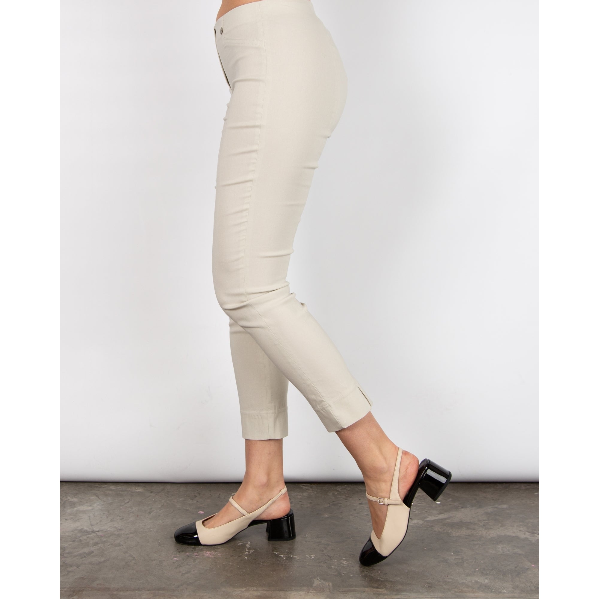 Robell Rose 09 68Cm Leg 7/8Th Pant Narrow Fit Stone 11