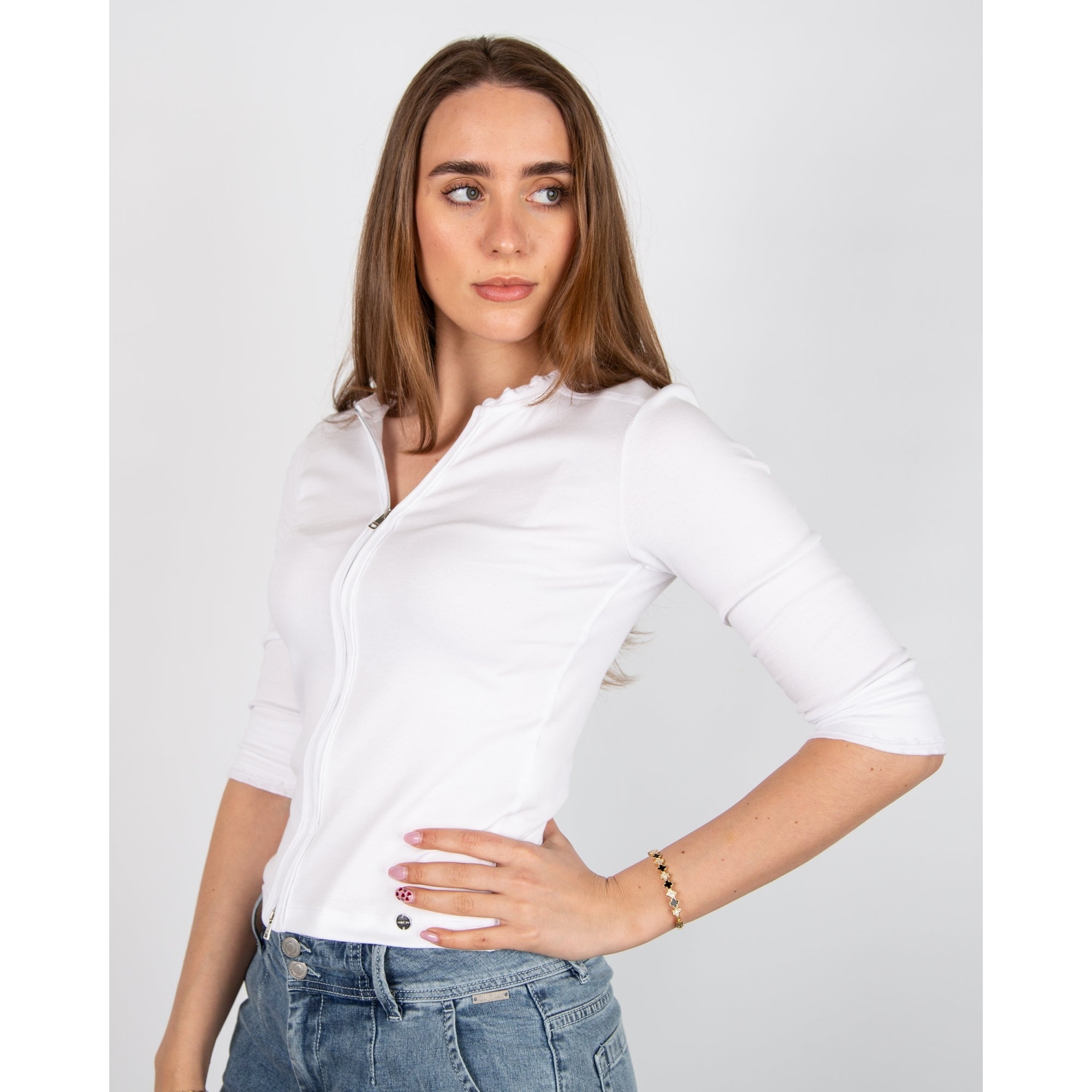 Park Lane Mini Clover Diamonte Bangle Black/gold