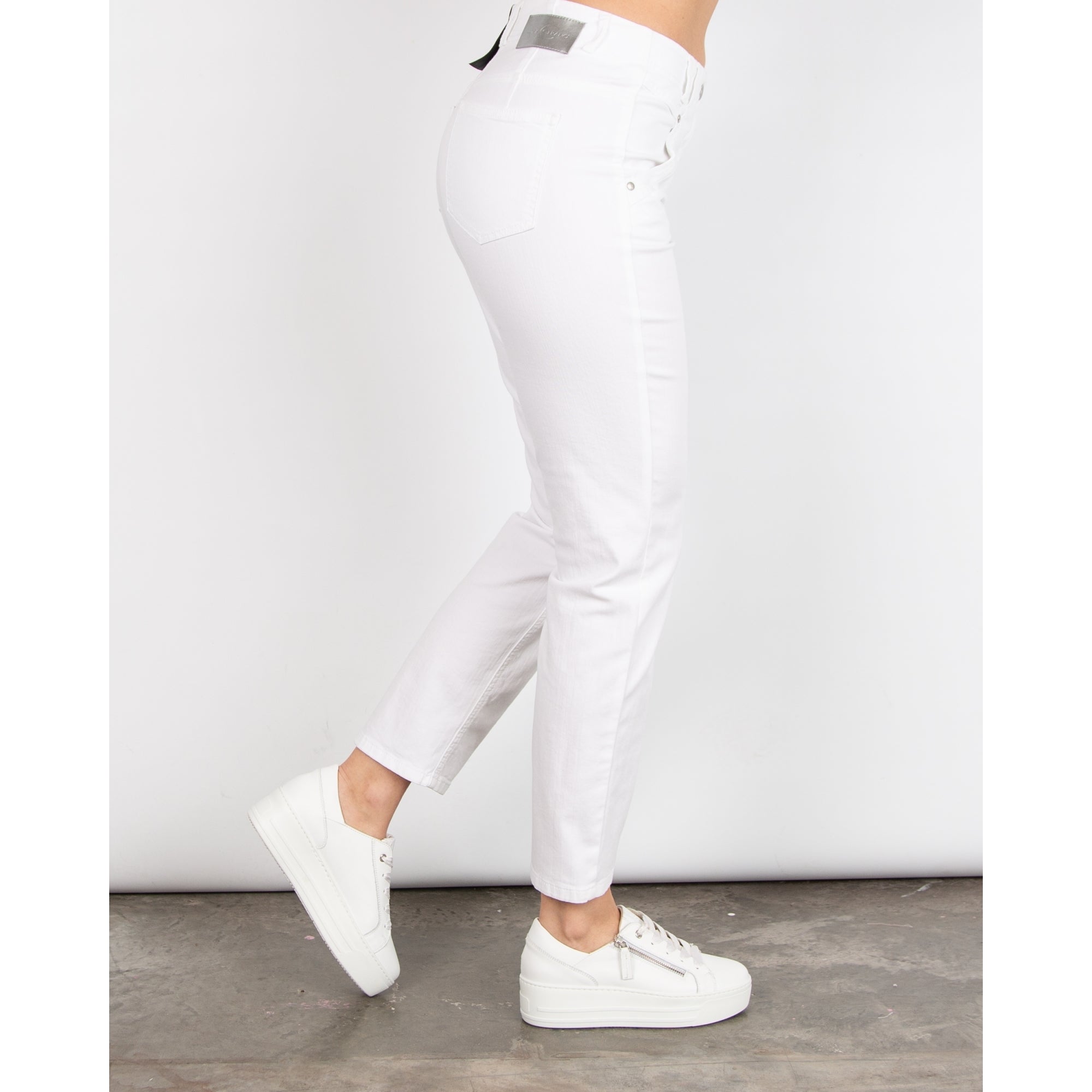 Luisa Cerano Straight Leg Jean Off White 103