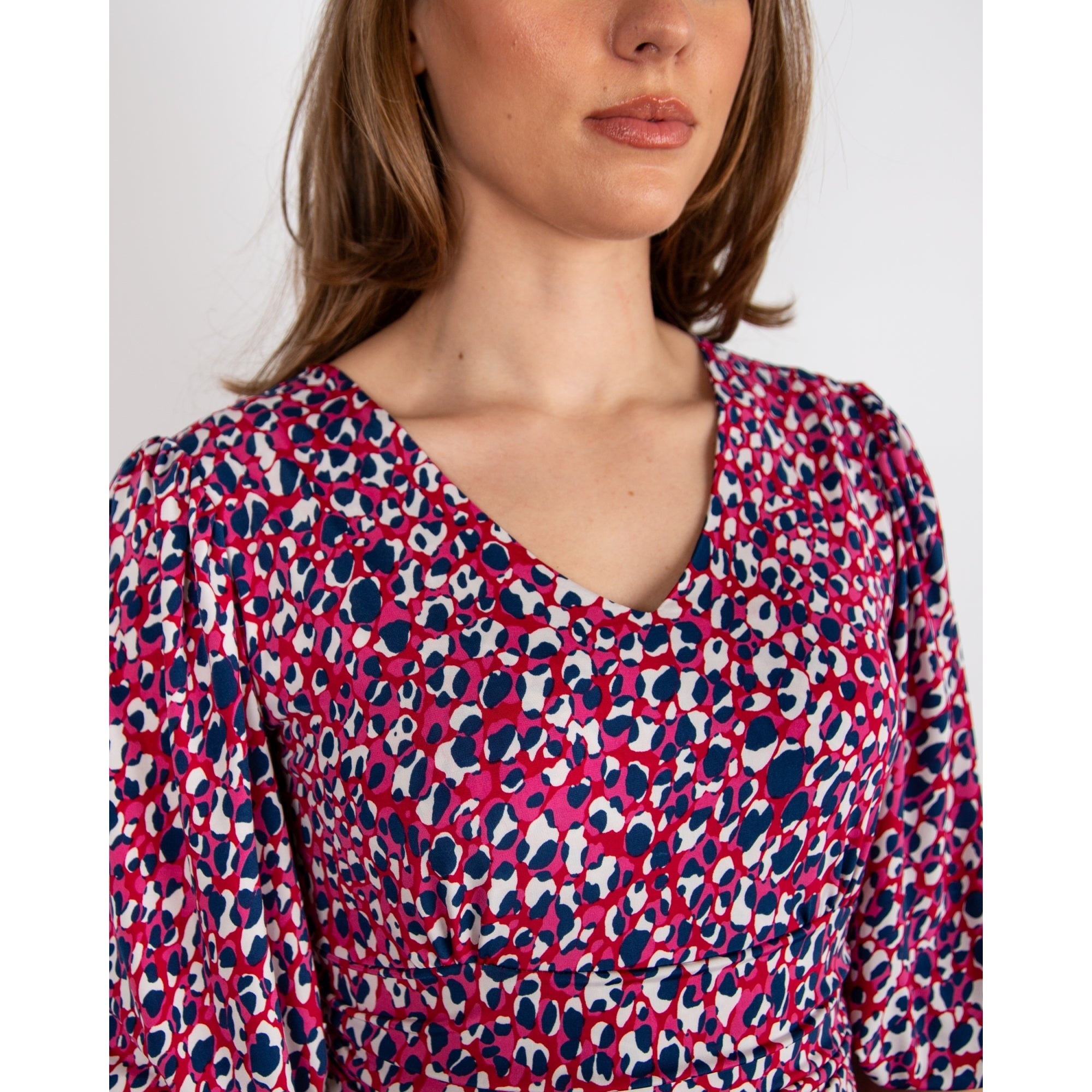 Onjenu Esme Midi Dress Medsea Pink/blue/multi