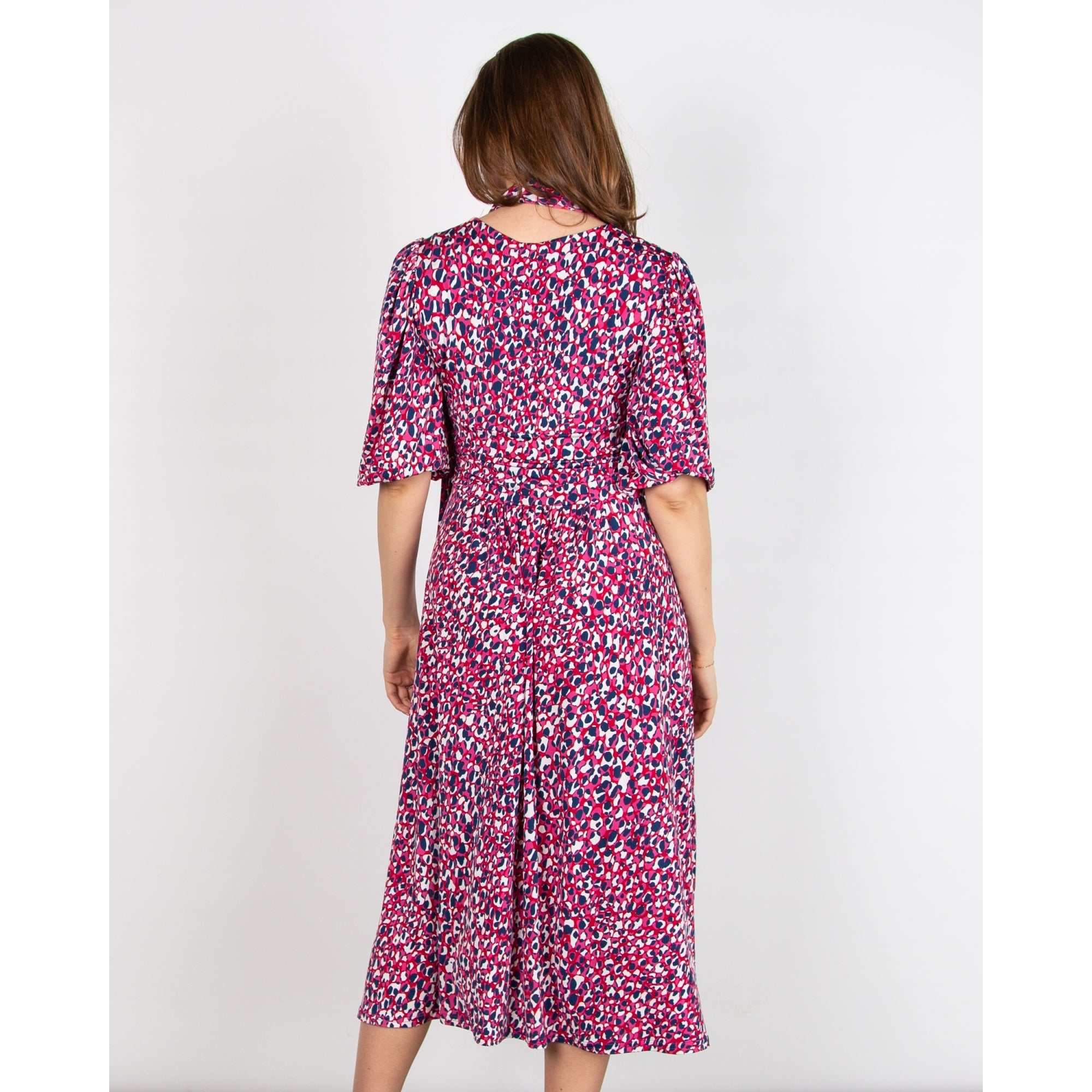 Onjenu Esme Midi Dress Medsea Pink/blue/multi