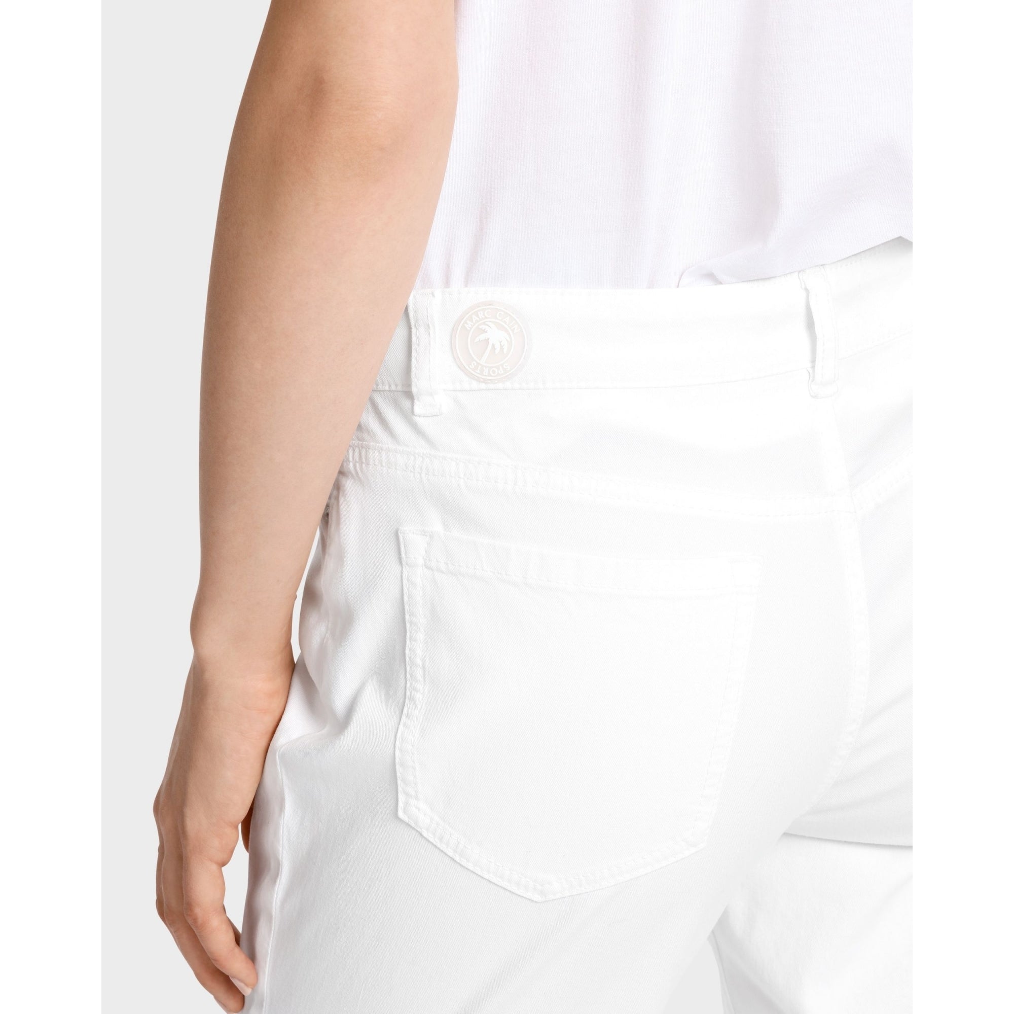 Marc Cain Raipur Slim Fit Cotton Stretch Jean White