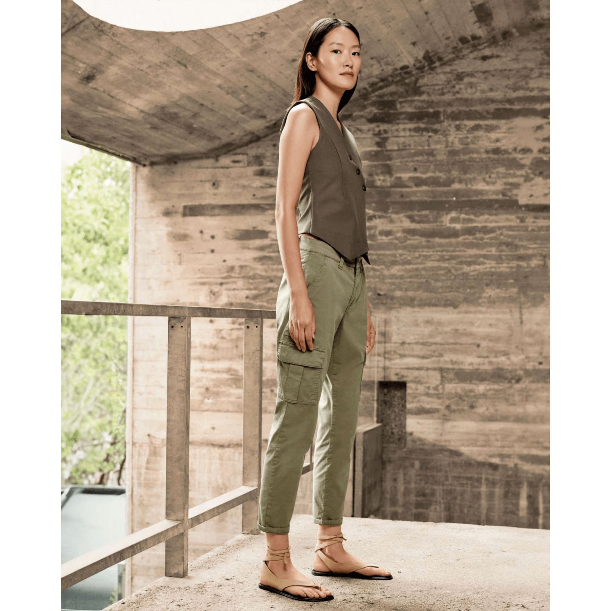 Mac Soft Feel Rich Cargos With Pockets Martini Olive 358r OL