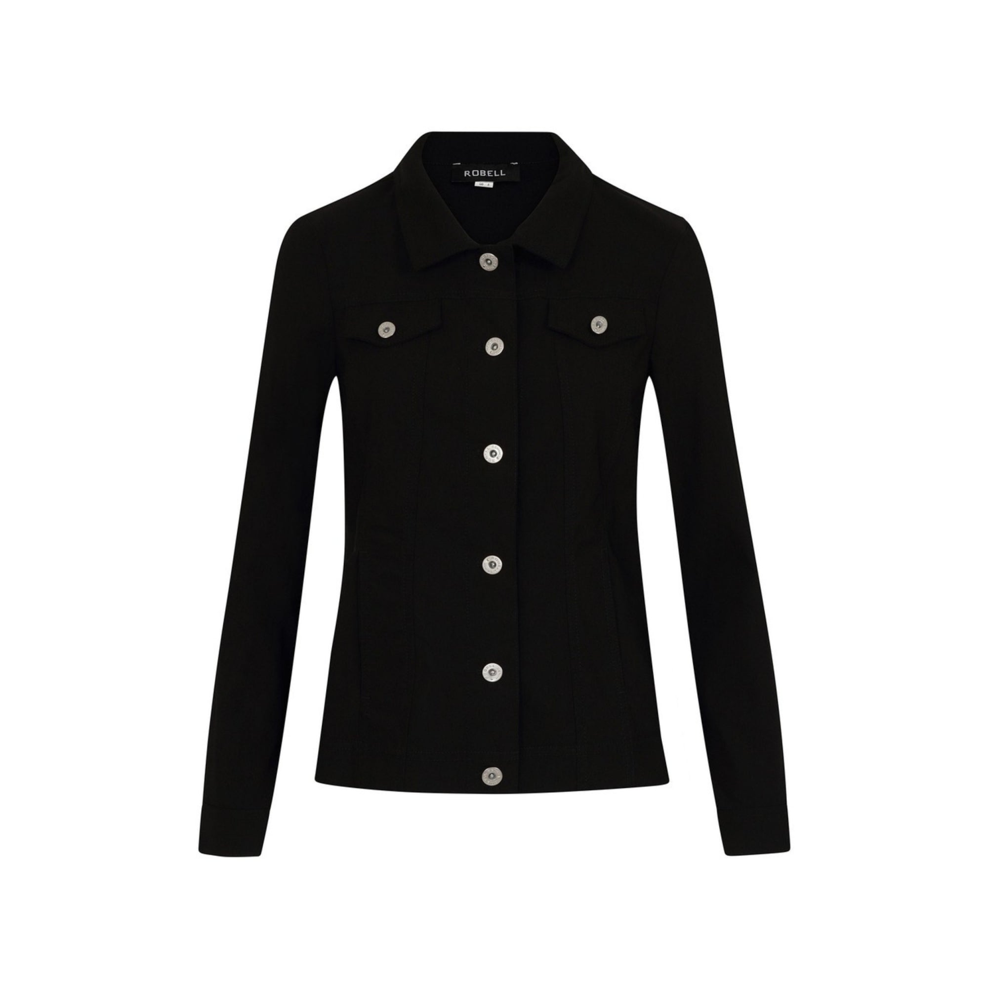 Robell Happy Fitted Stretch Jean Jacket Black 90