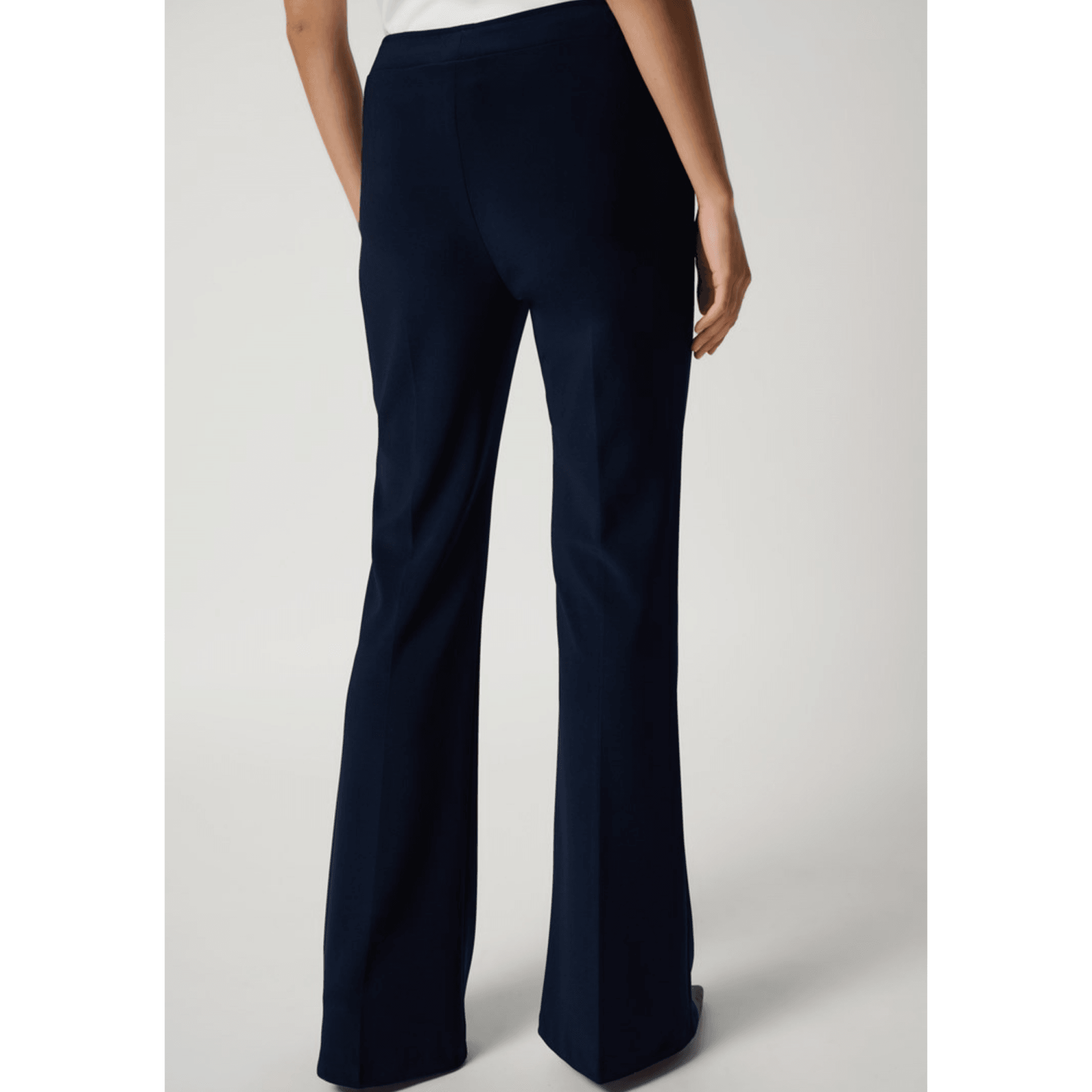 Joseph Ribkoff Pull On Jersey Flared Trouser With Centre Seam Navy