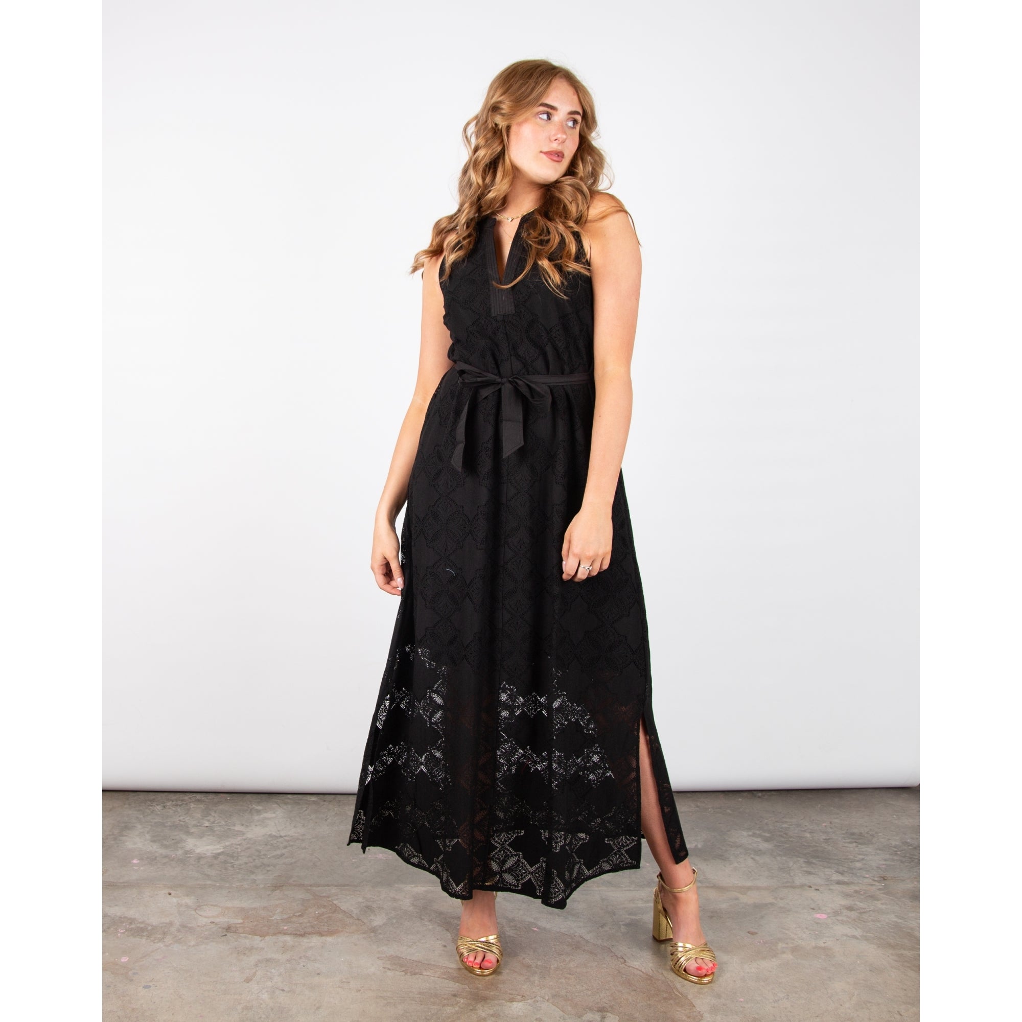 Cuple Cross Over Strappy Block Heeled Sandals Metallic Gold