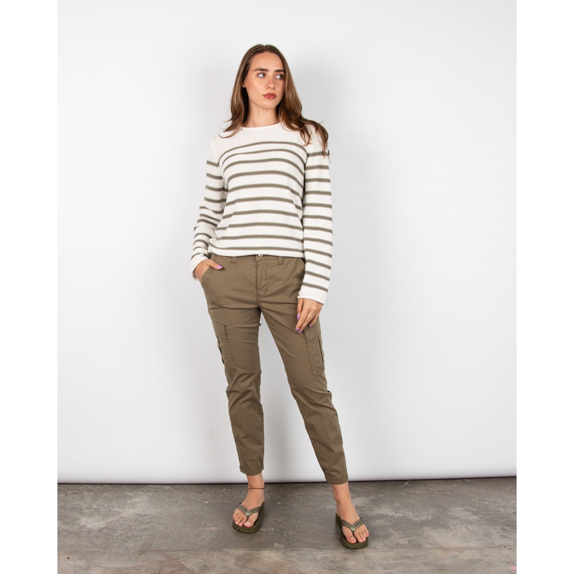 Mac Soft Feel Rich Cargos With Pockets Martini Olive 358r OL