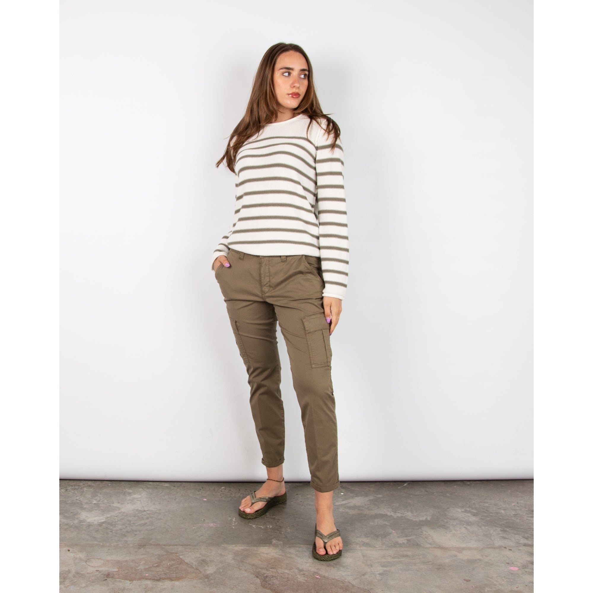 Mac Soft Feel Rich Cargos With Pockets Martini Olive 358r OL