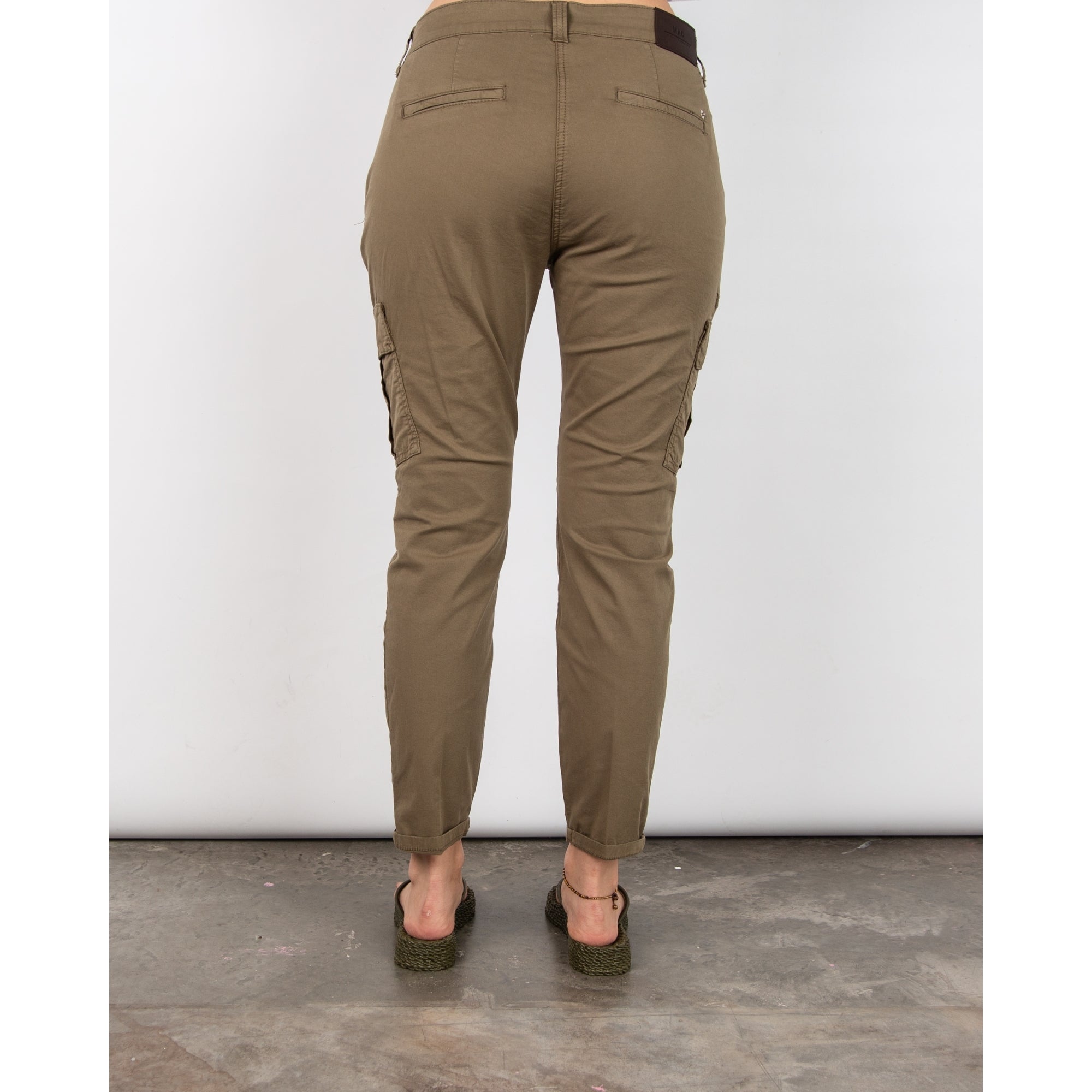 Mac Soft Feel Rich Cargos With Pockets Martini Olive 358r OL