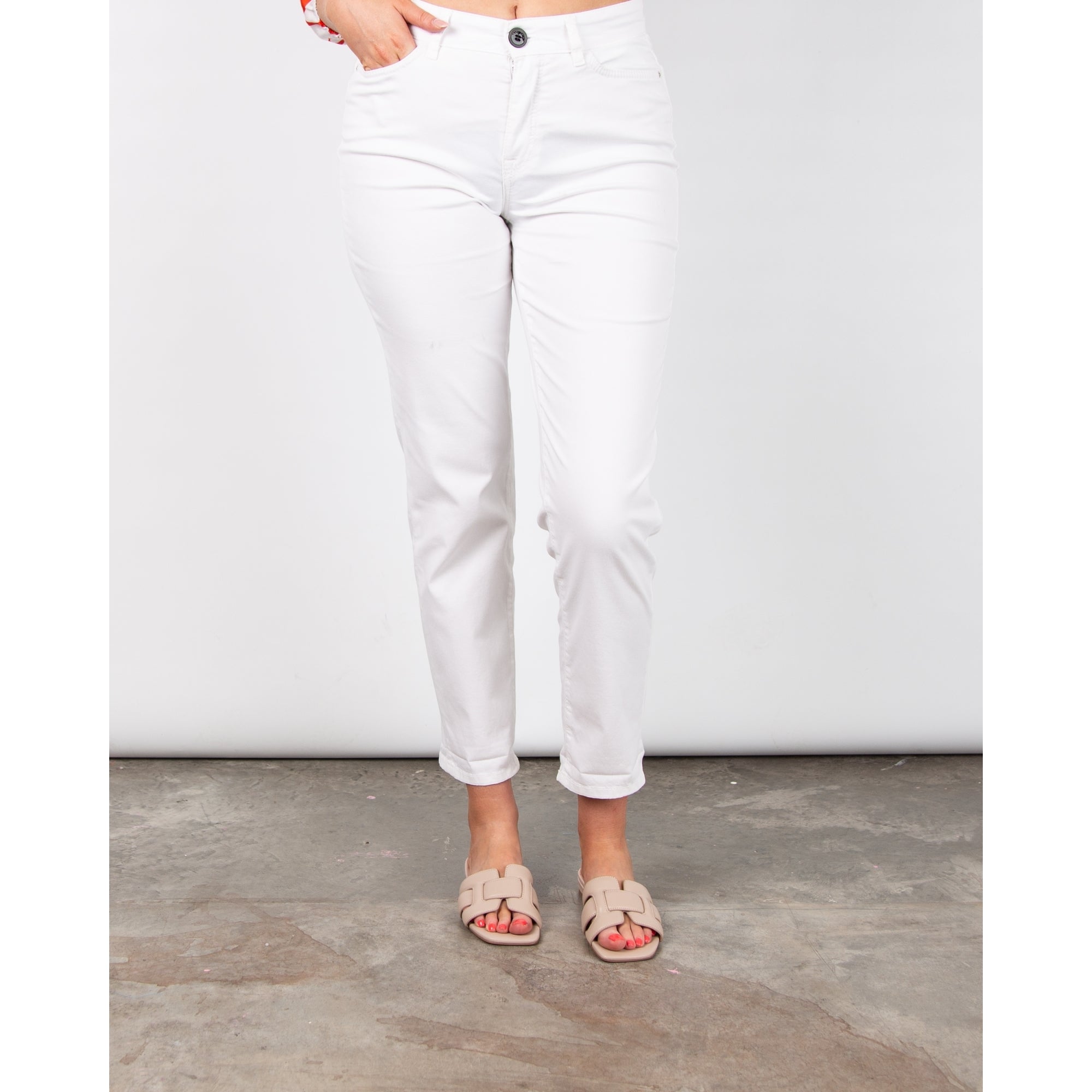 Marc Cain Raipur Slim Fit Cotton Stretch Jean White