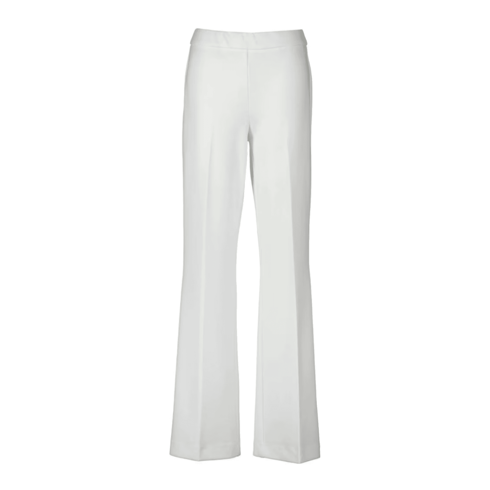 Joseph Ribkoff Pull On Jersey Flared Trouser With Centre Seam White