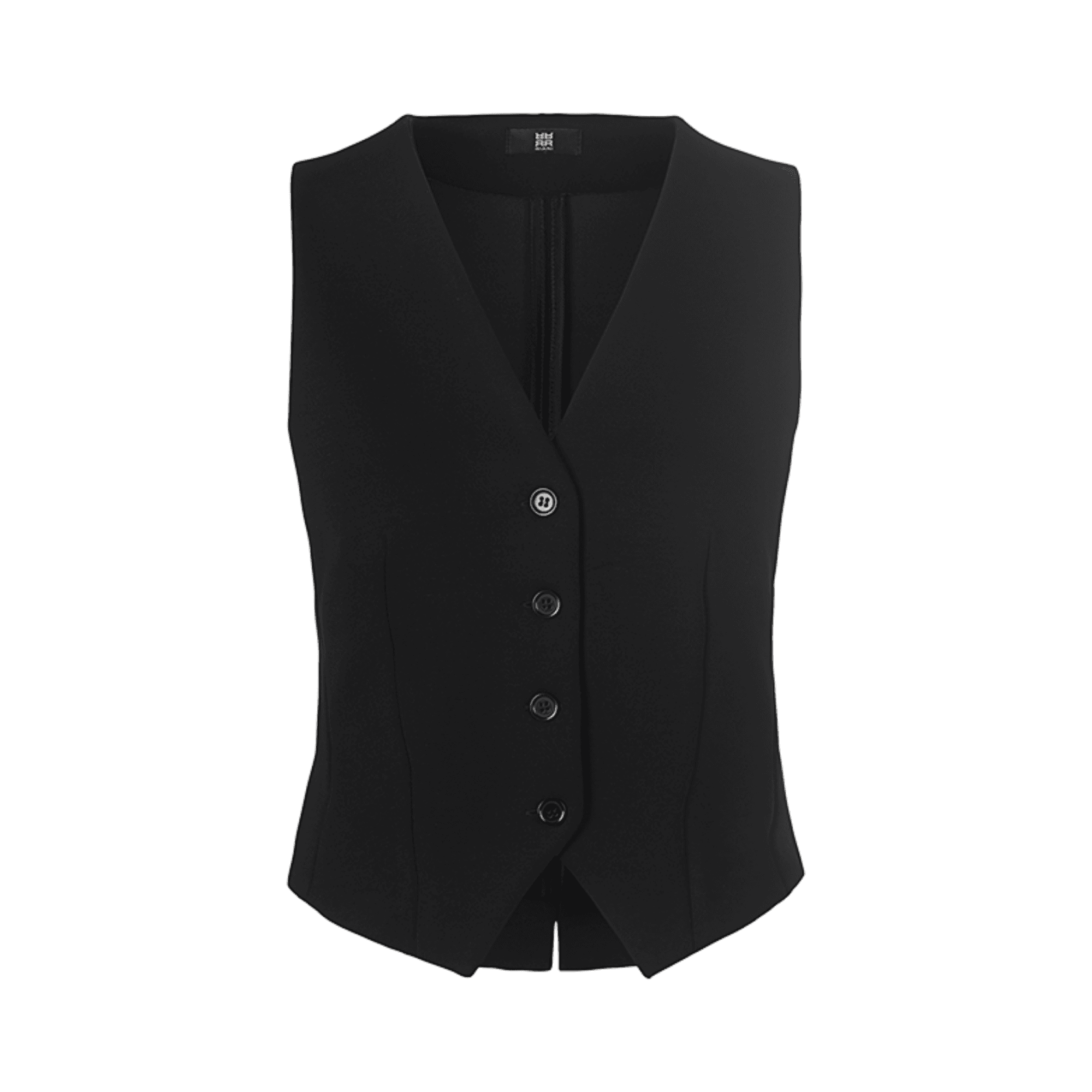 Riani Short Stretchy Tailored Waistcoat Black