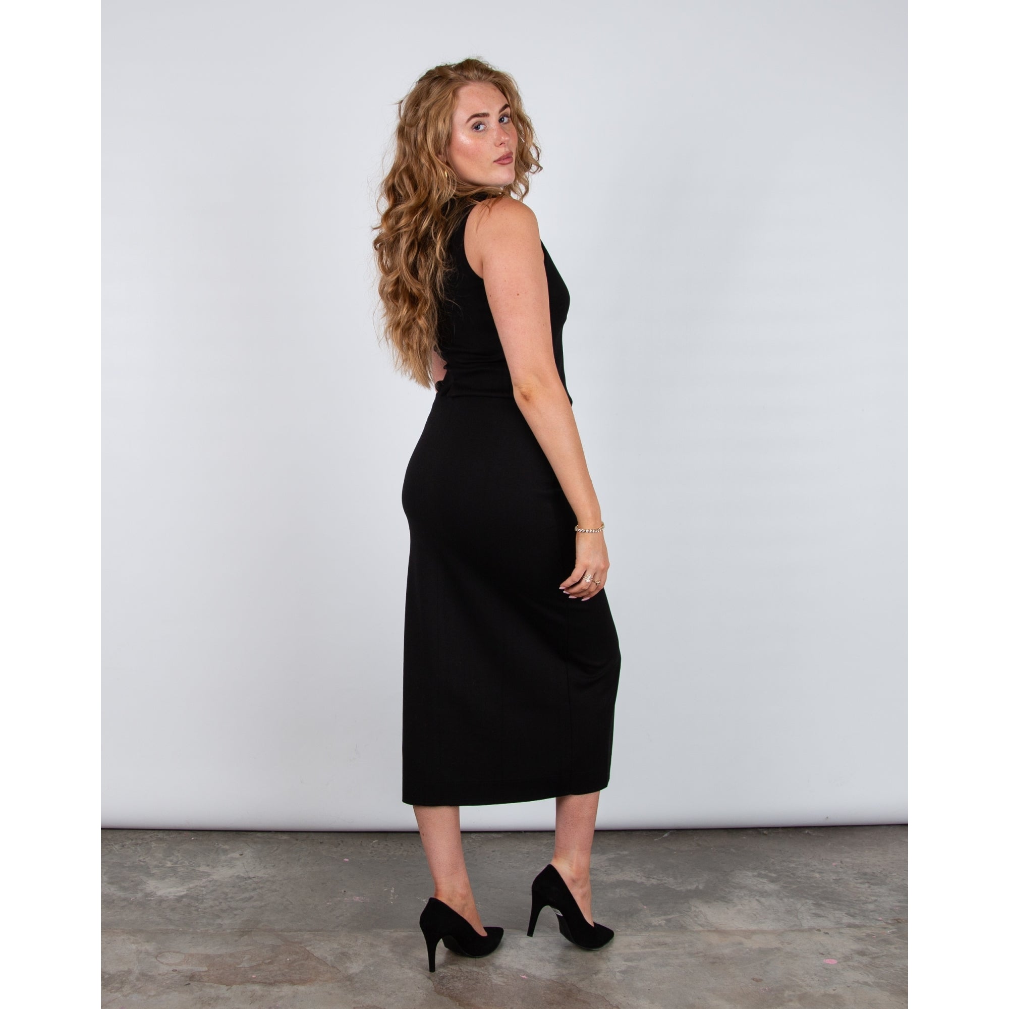 Riani Short Stretchy Tailored Waistcoat Black