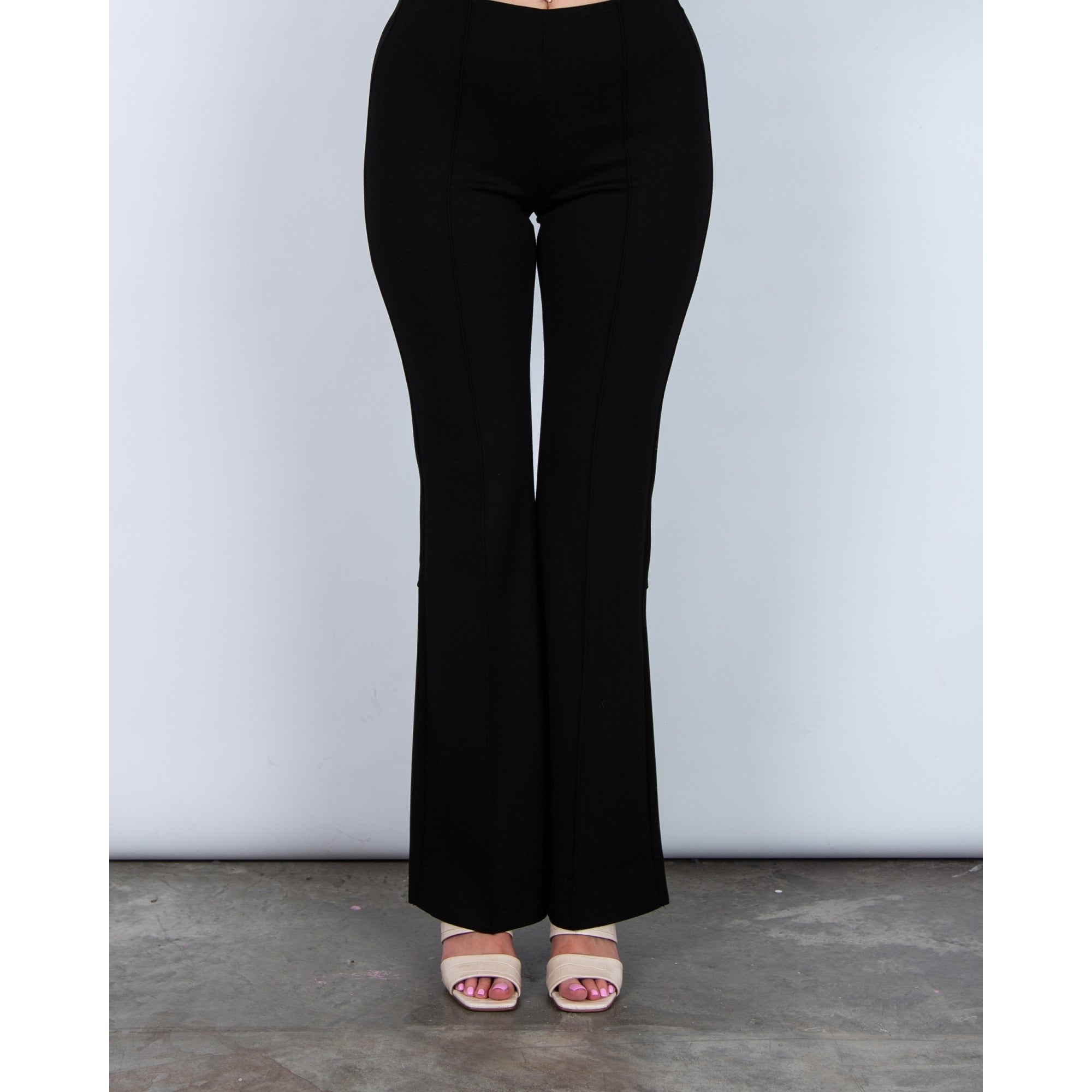 Riani Slim Fit Scuba Boot Cut Trouser Black 999