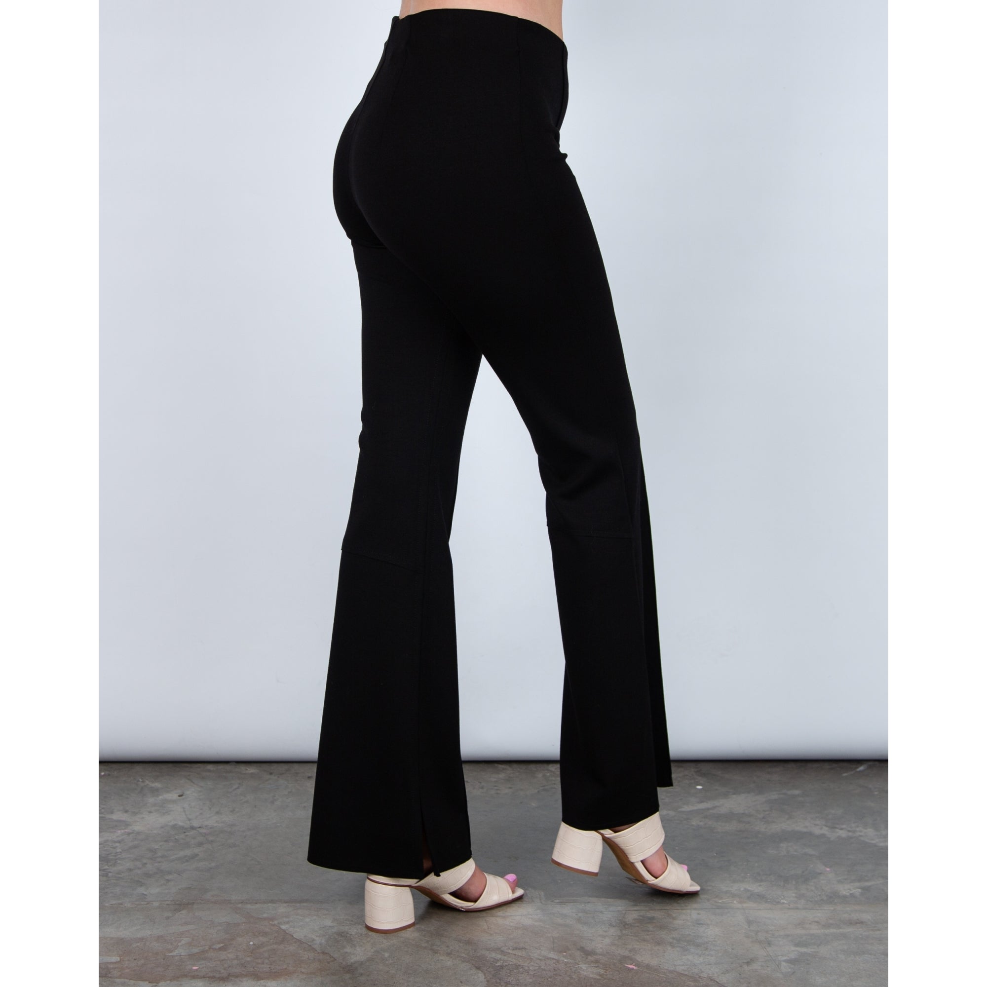 Riani Slim Fit Scuba Boot Cut Trouser Black 999