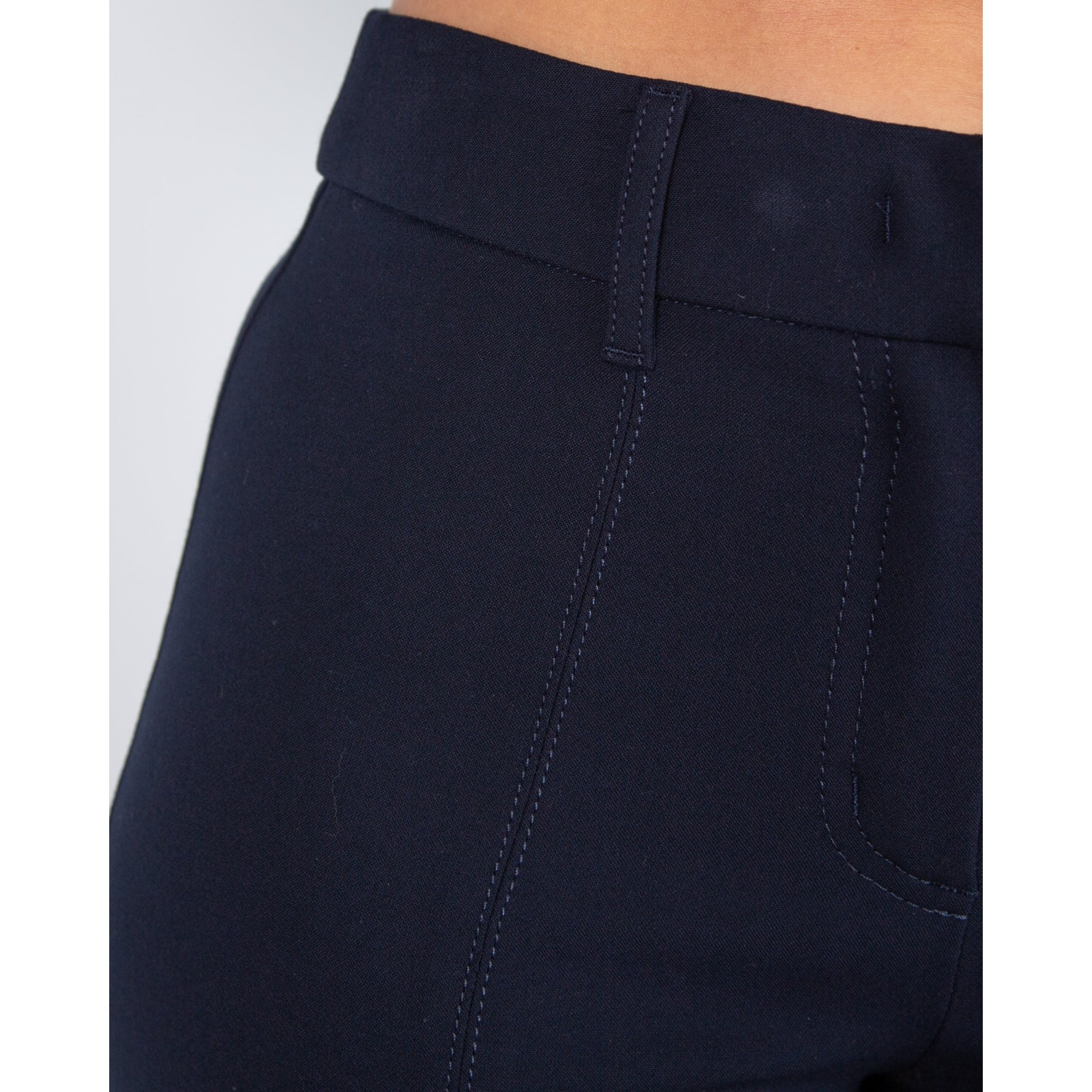 Robell Joella Smart Split Front Stretch Trouser Navy 69