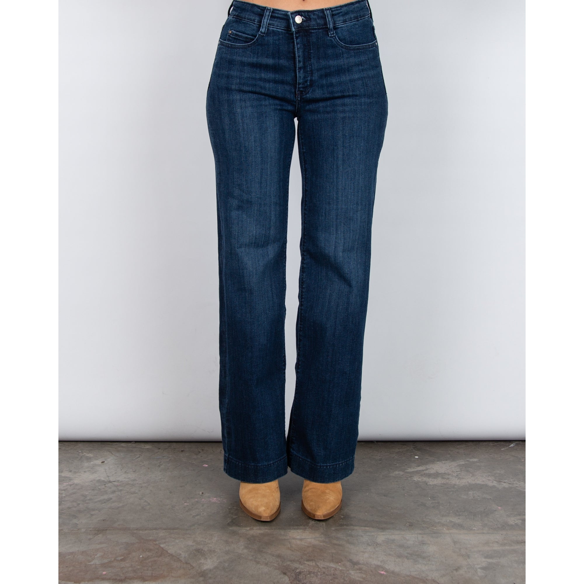 Mac Dream Wide Flared Jean Cobalt Authentic D574 32L