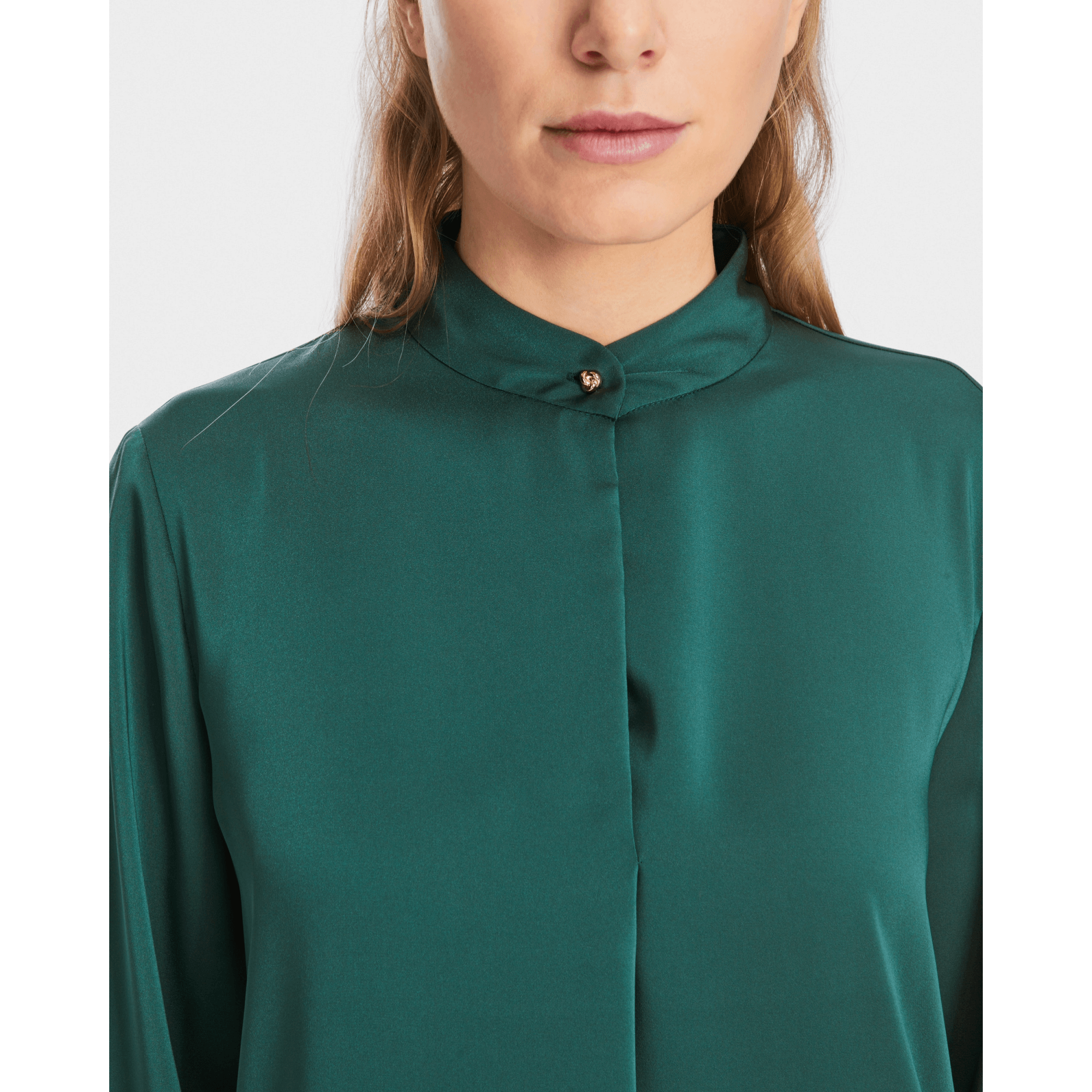 Marc Cain Keyhole Neck Blouse Emerald 559