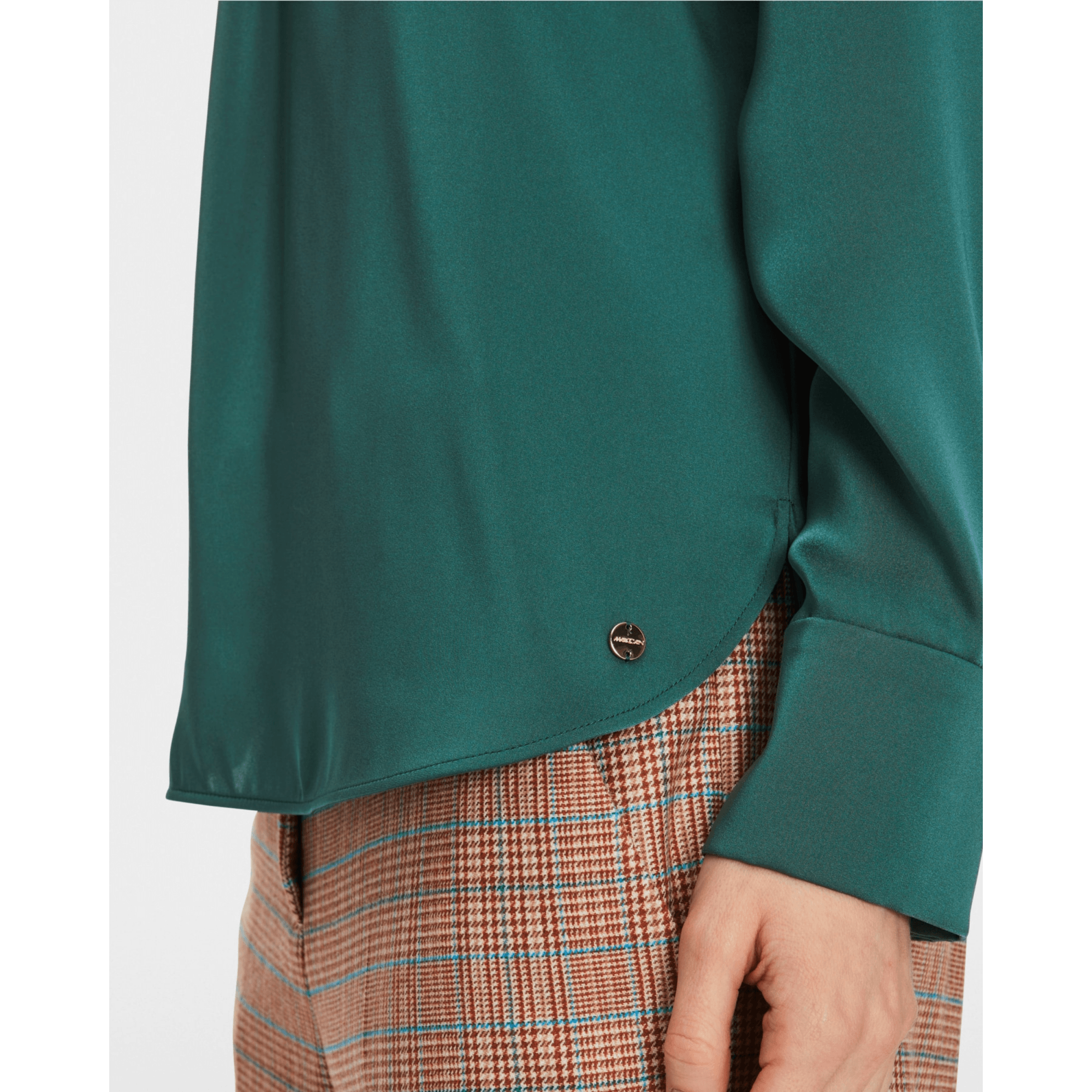 Marc Cain Keyhole Neck Blouse Emerald 559