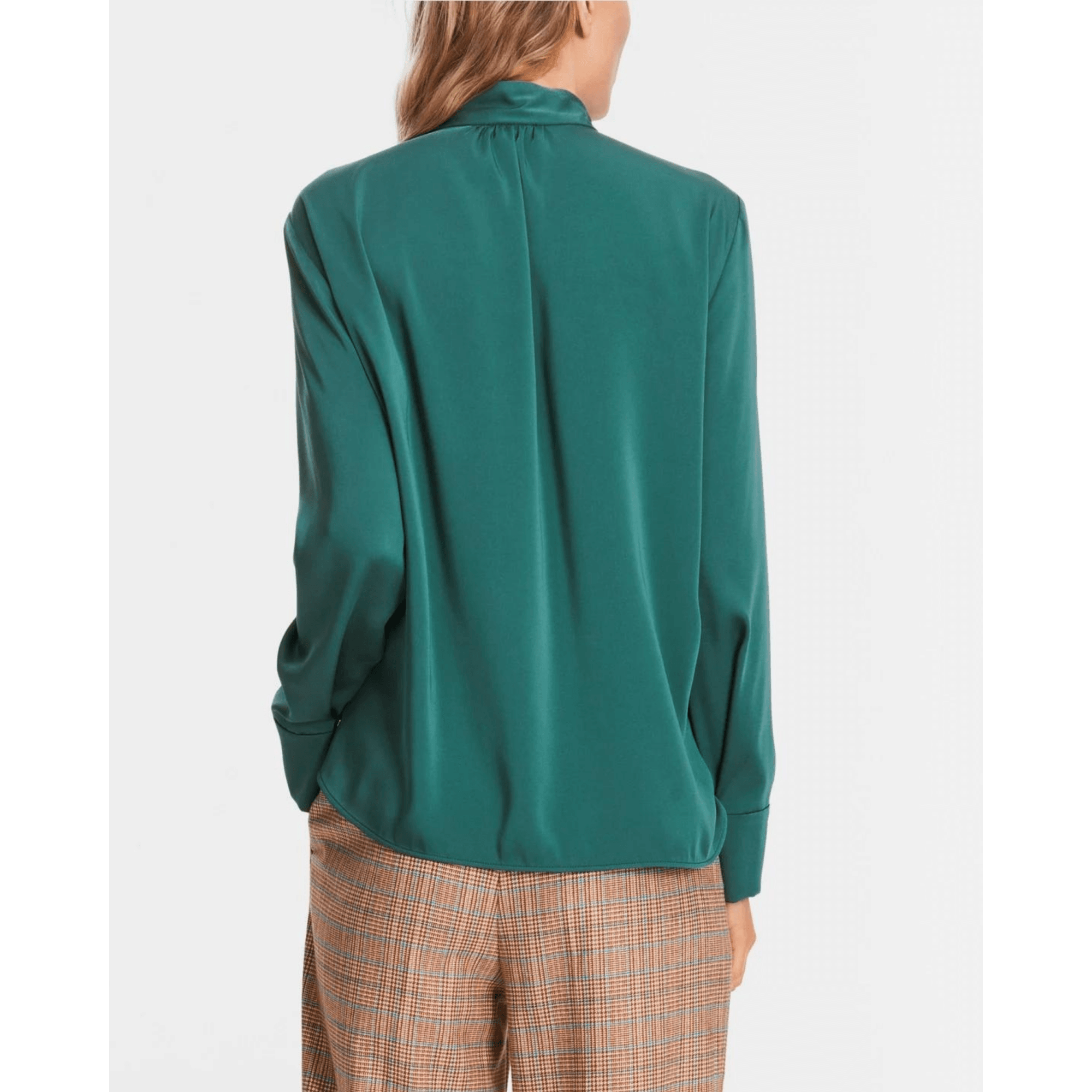 Marc Cain Keyhole Neck Blouse Emerald 559