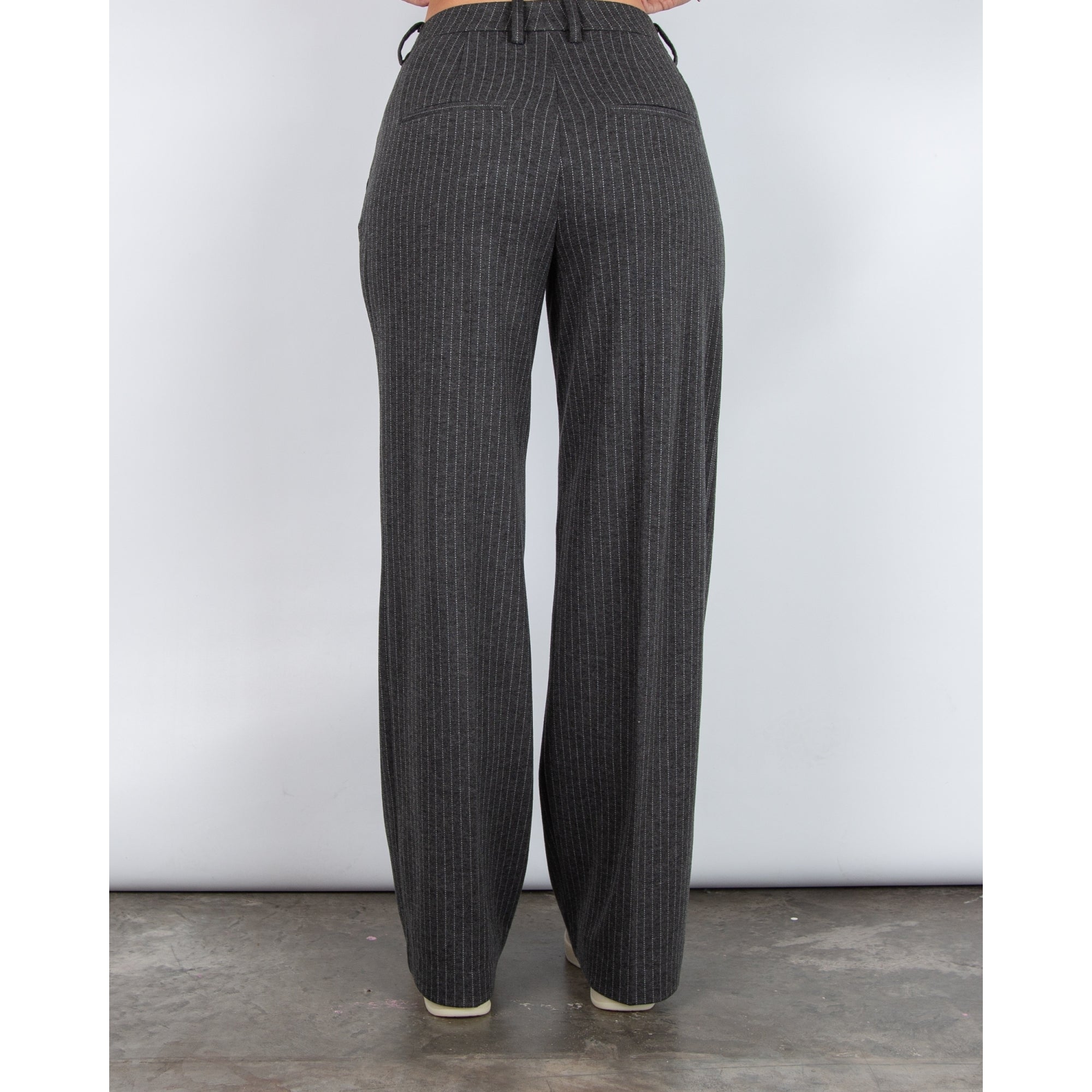 Oui Smart Pinstripe Matching Trouser Grey 0949