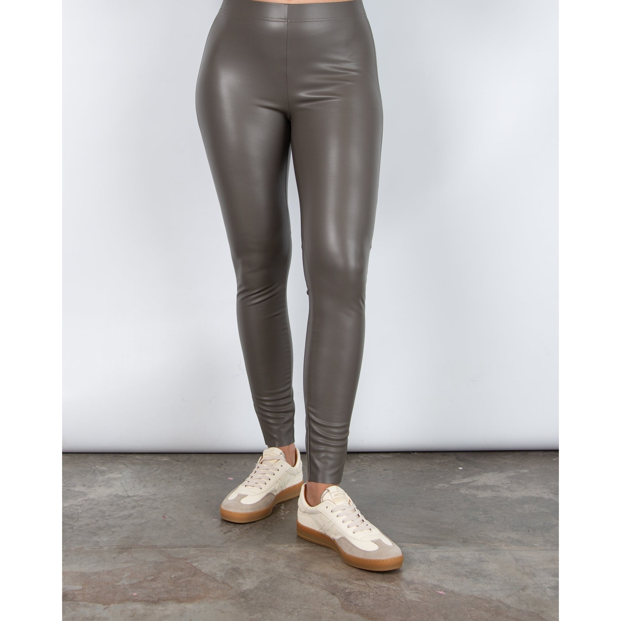 Robell Enie Skinny Faux Leather Legging Taupe 94