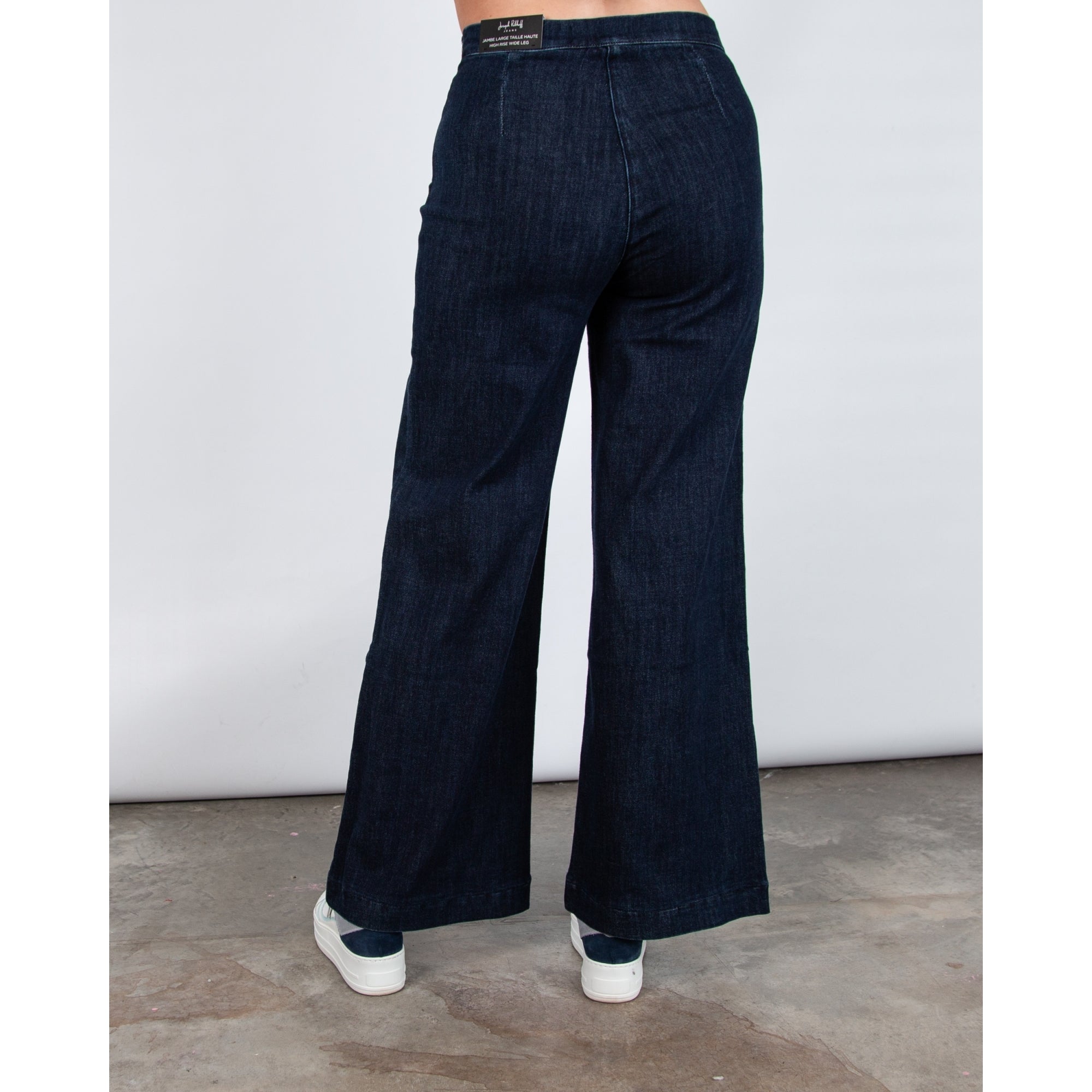 Joseph Ribkoff Wide Leg High Rise Jean With Buttons Denim