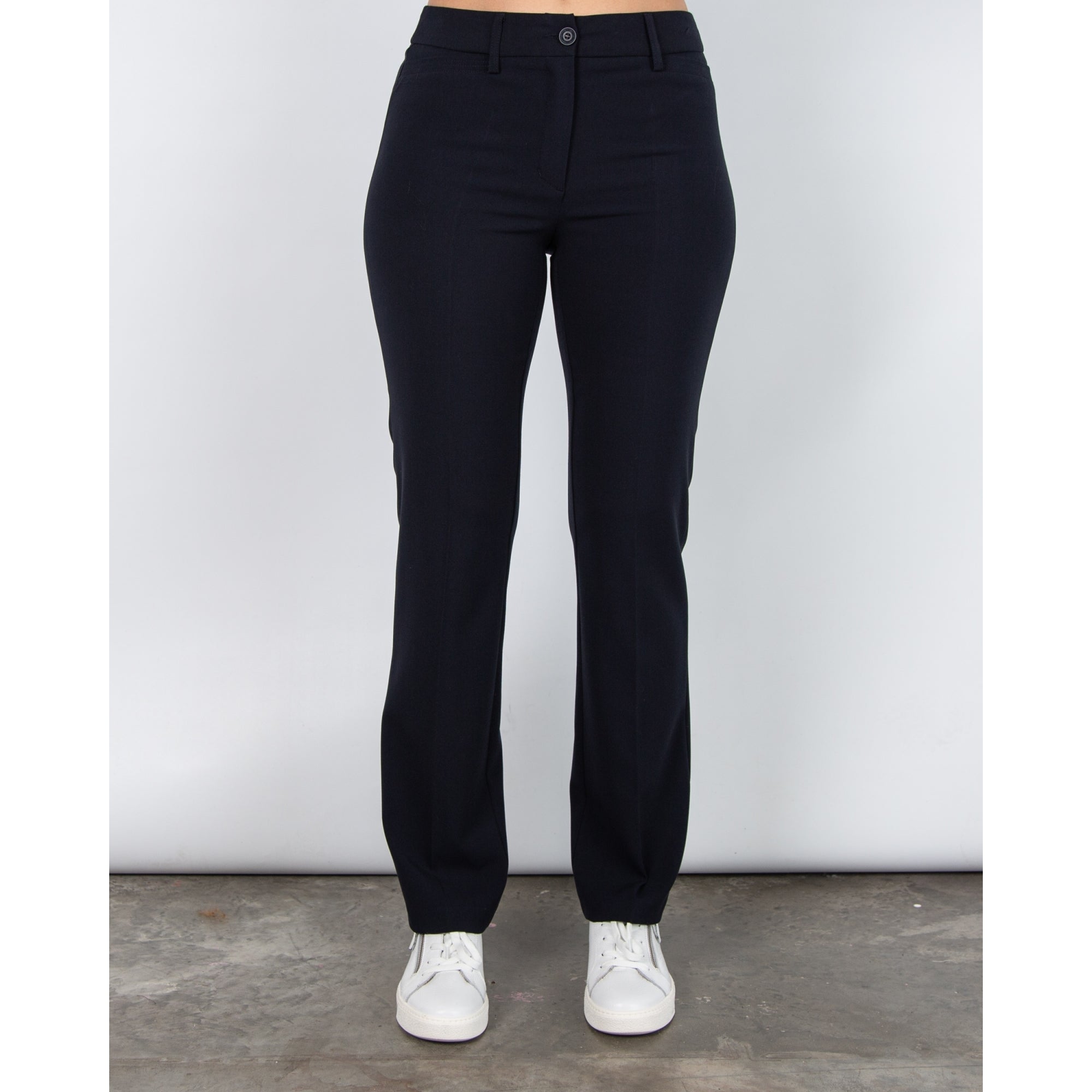 Robell Sissi Smart Classic Zip Front Trouser Navy 69