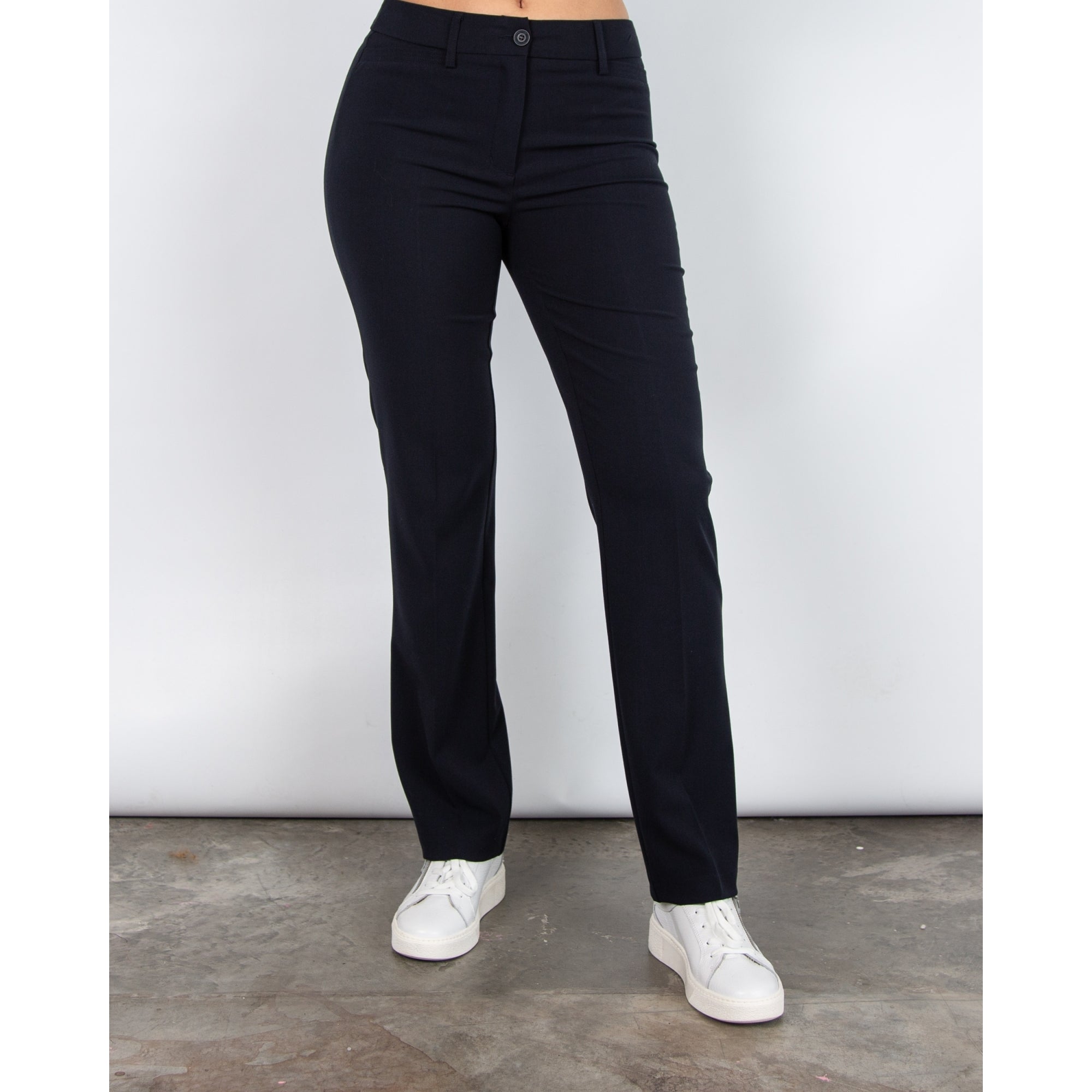 Robell Sissi Smart Classic Zip Front Trouser Navy 69