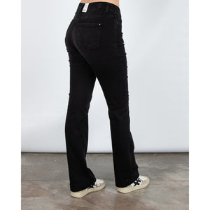 Mac Dream Wide Leg Flared Denim Jean Black D999 34L