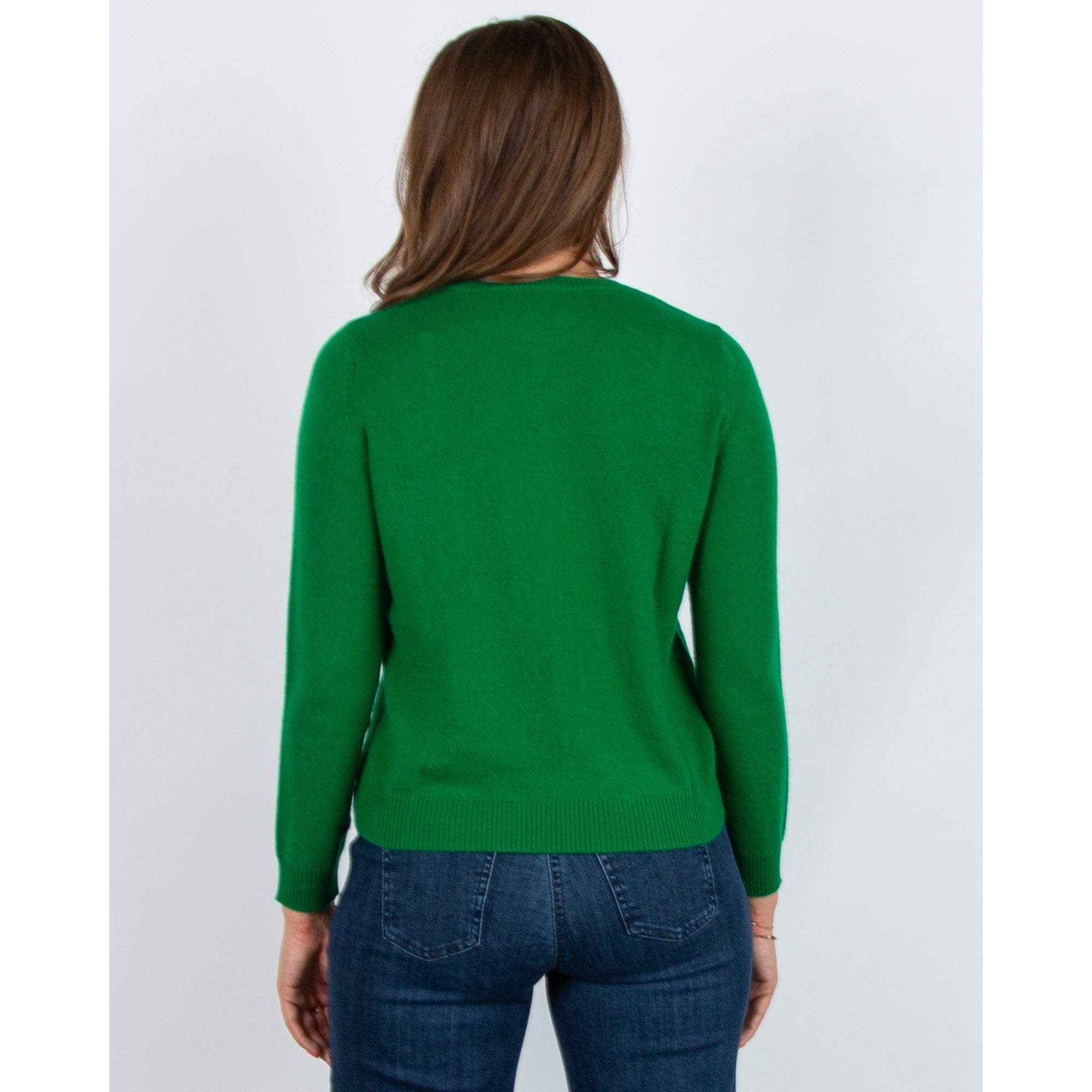 Jumper 1234 Rock And Roll Crew Neck Cashmere Jumper Green