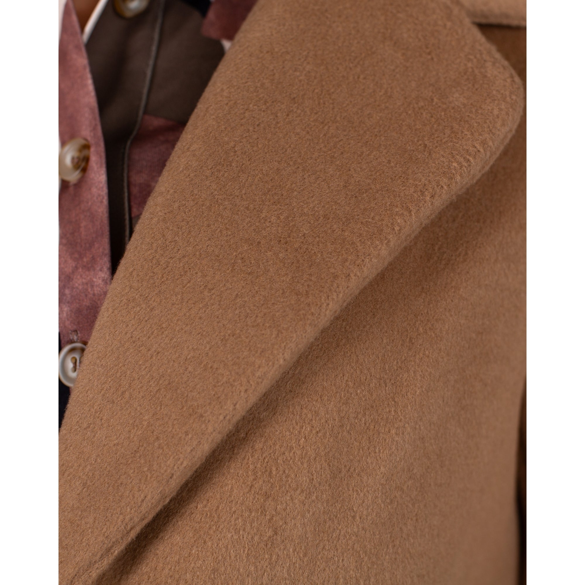 Rino & Pelle Meya Short Belted Coat With Faux Fur Collar Camel