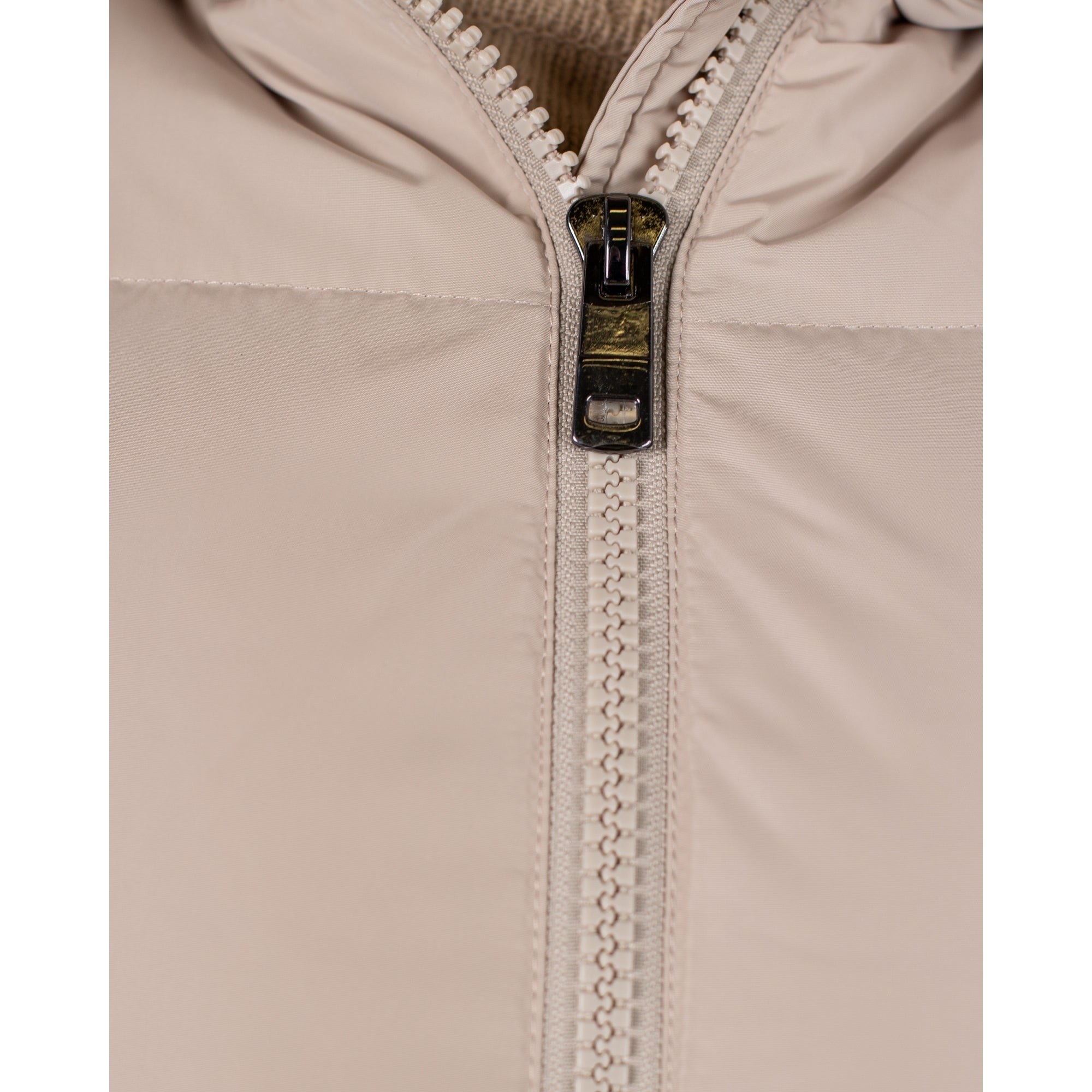 Mos Mosh Nova Classic Puffa Coat With Concealed Side Zip Light Beige