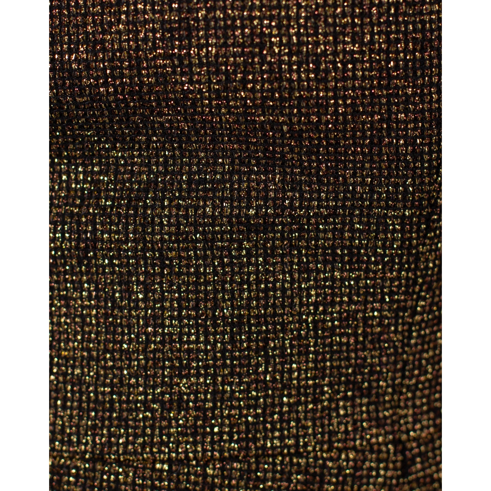 Luisa Cerano Lurex Peplum Bardot Top Gold