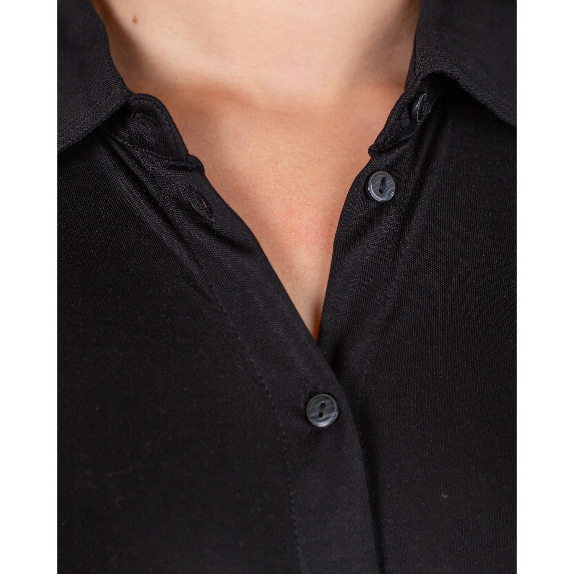 Part Two Lissia Slinky Jersey Shirt Black