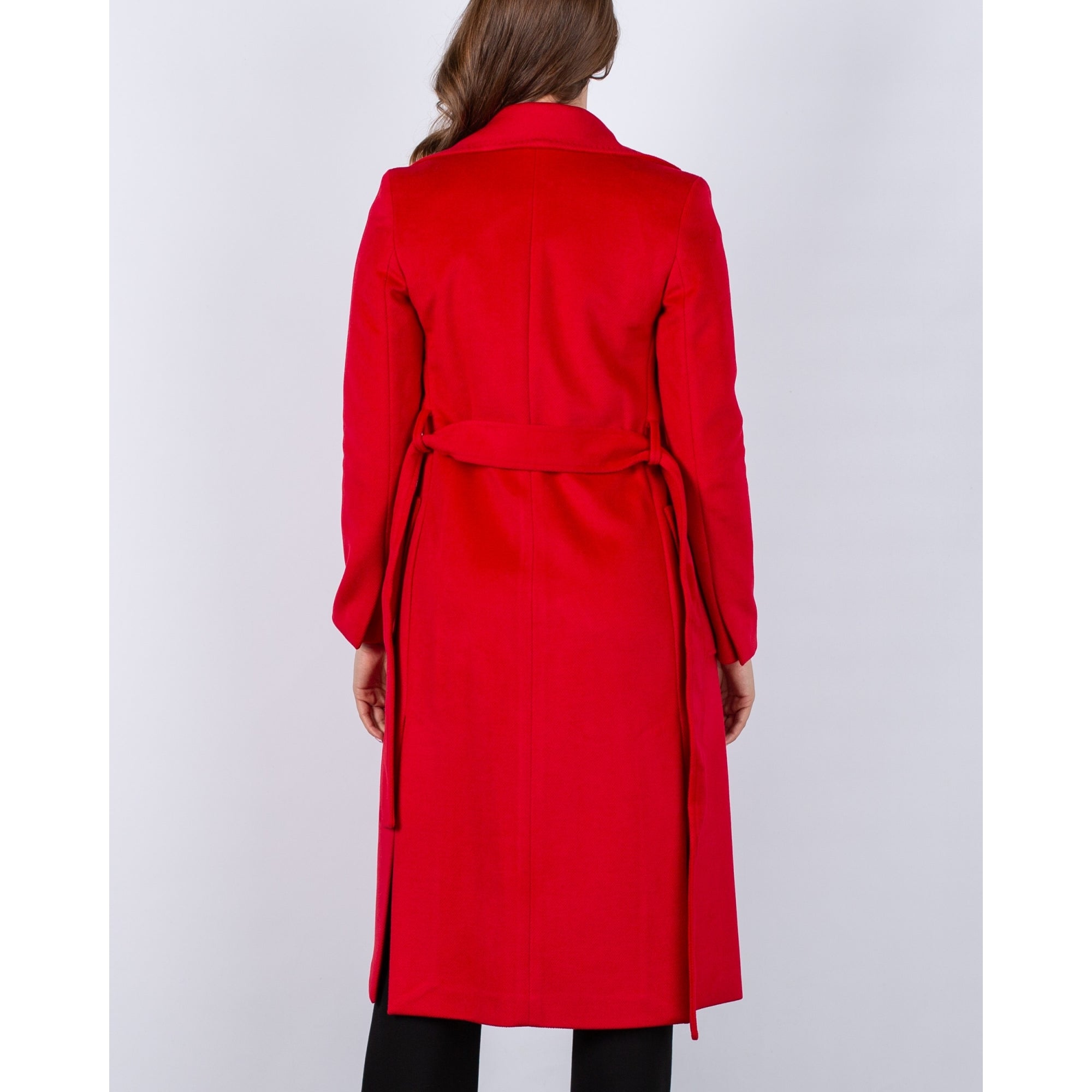Bariloche Nora B Belted Patch Pocket Coat Red